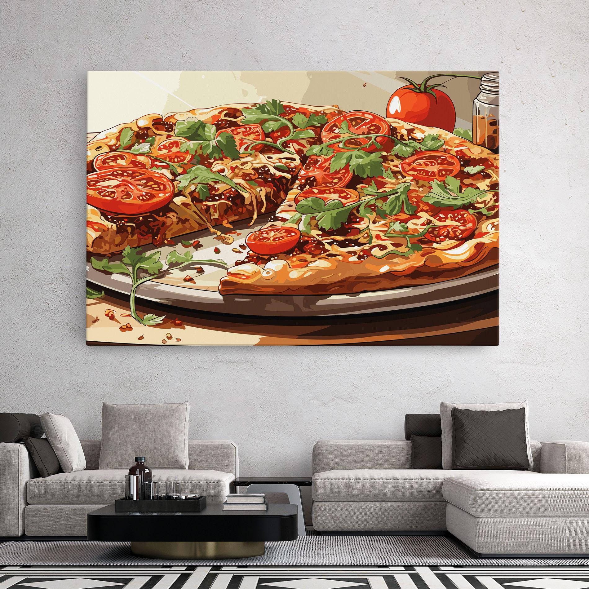 Картина на платно Pizza View mockup 2