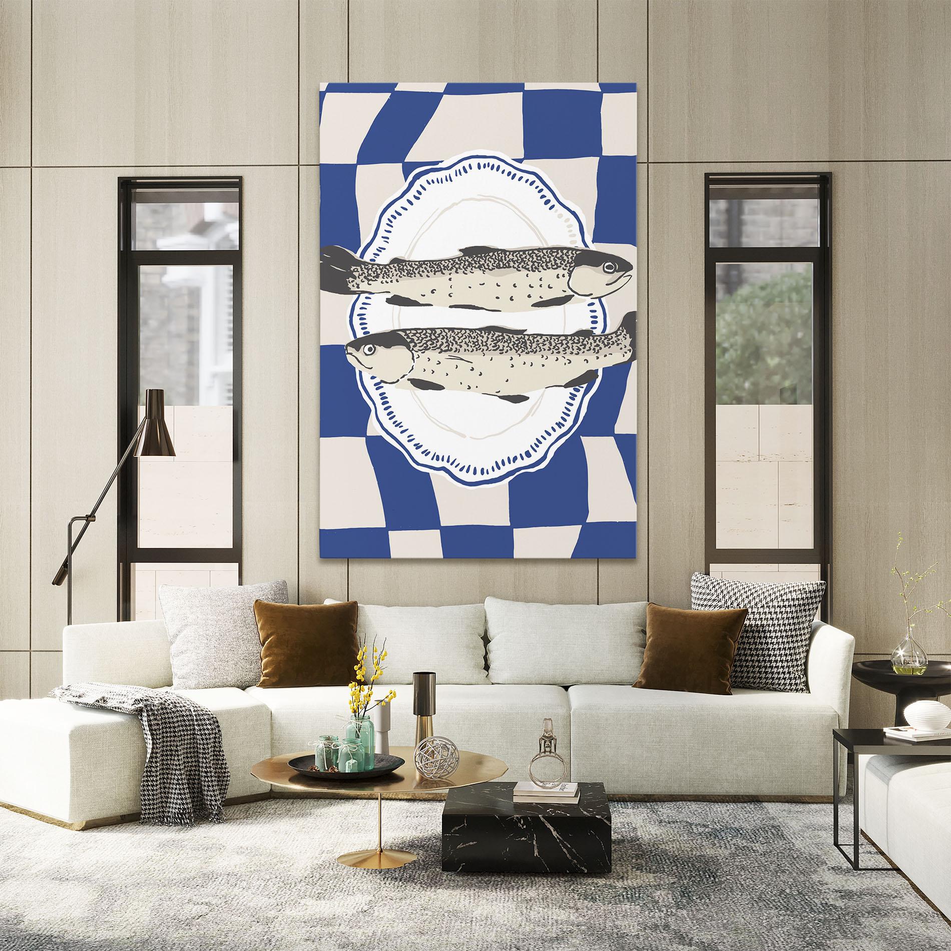 Картина на платно Food Fish mockup 2