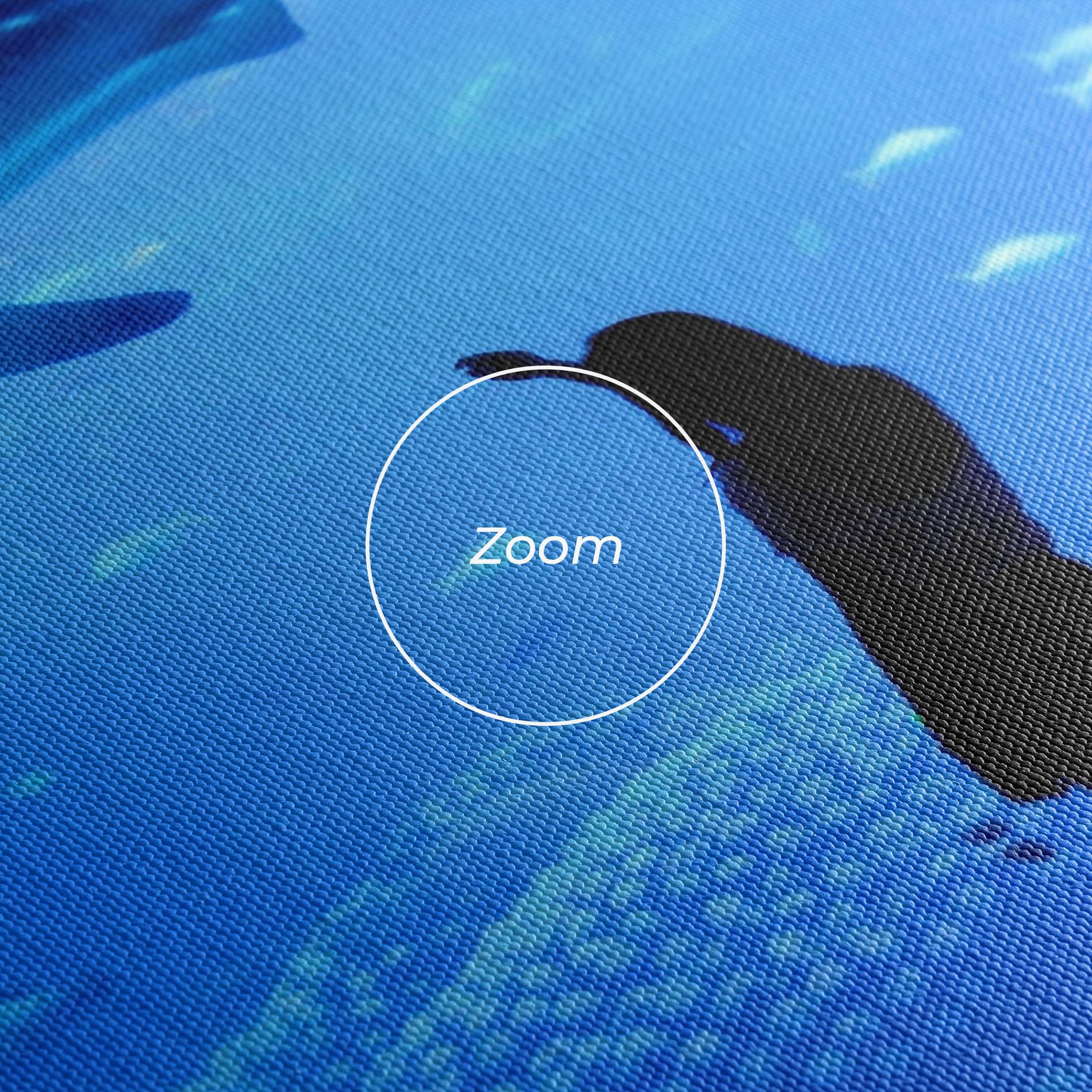 Картина на платно Aquarium Girl mockup 3