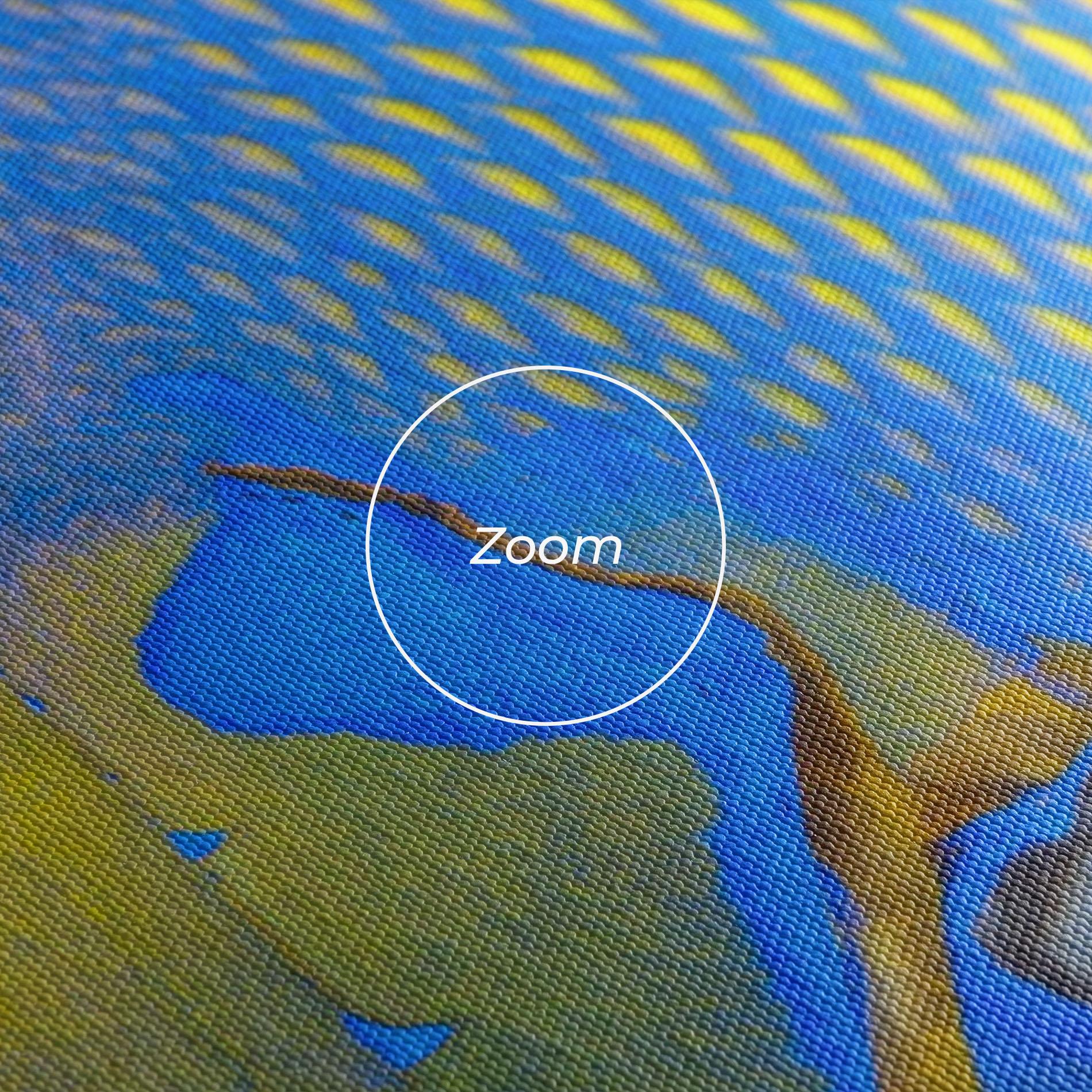 Картина на платно Blue Yellow Fish mockup 3