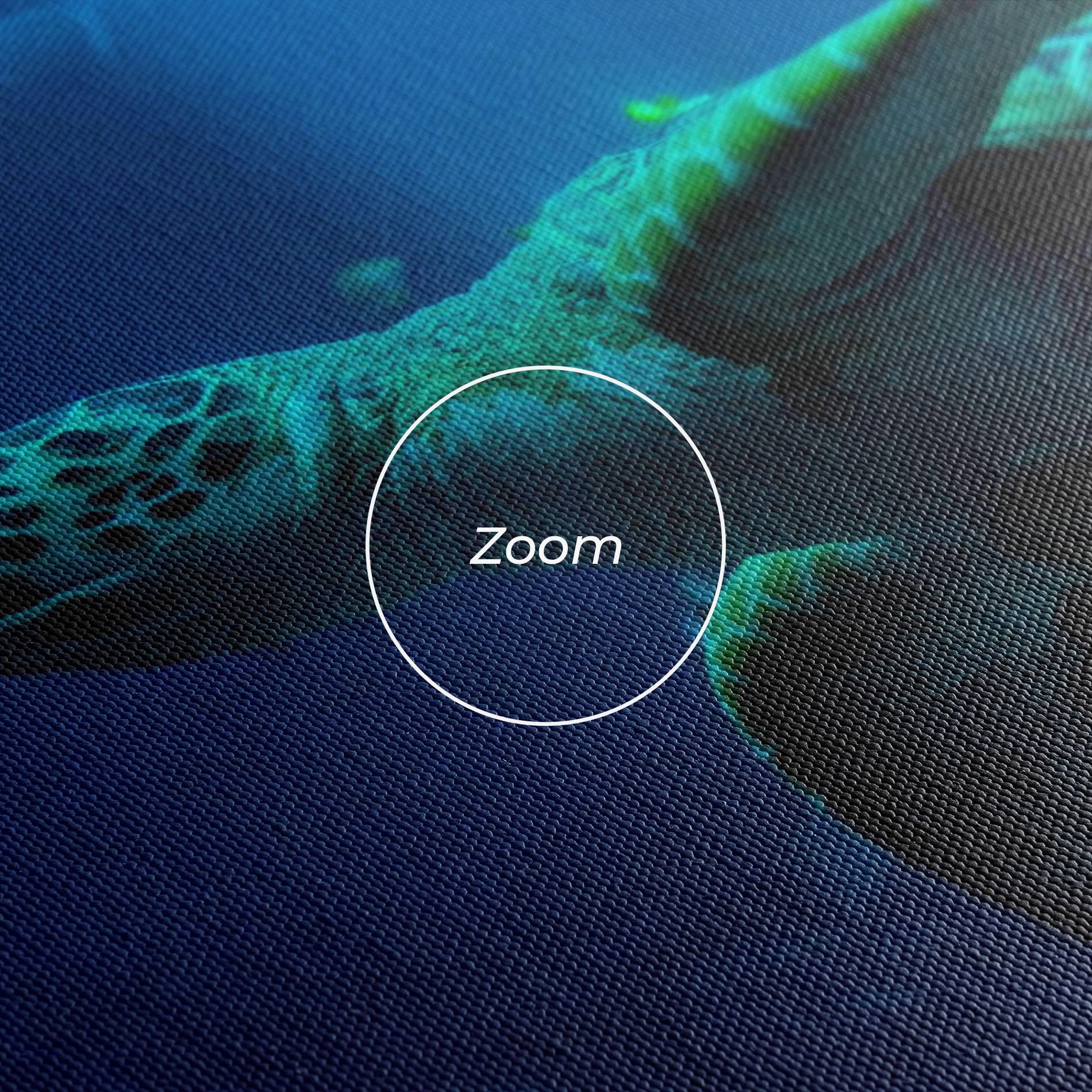 Картина на платно Green Turtule mockup 3