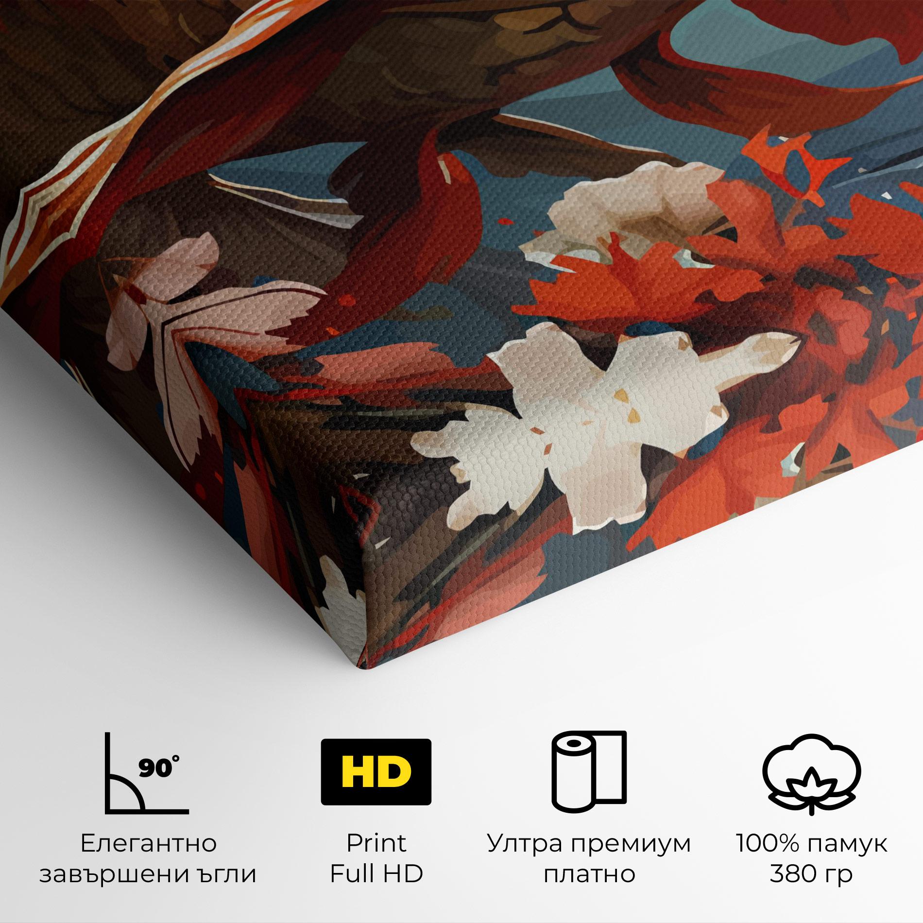 Картина на платно Orange Koi mockup 4