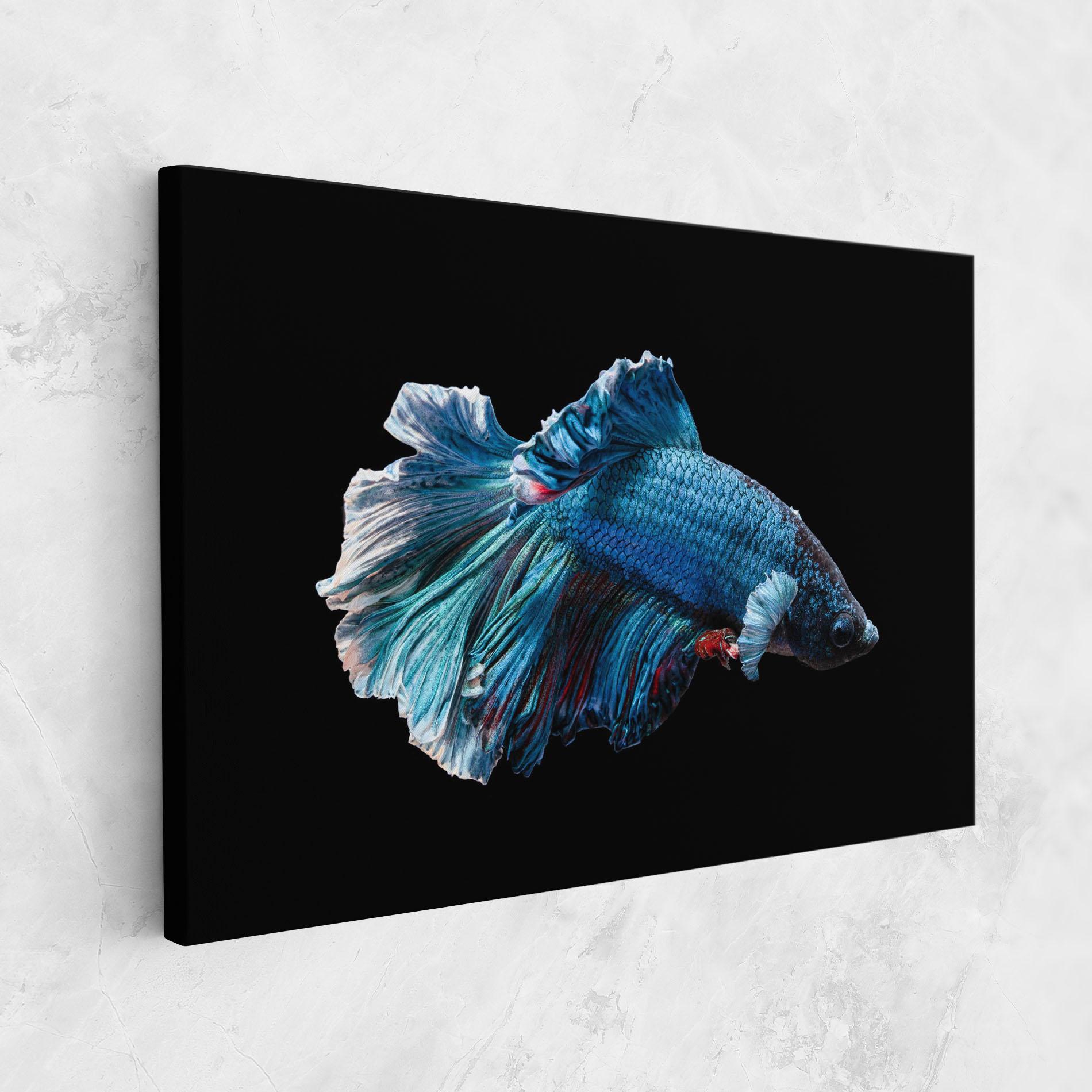Картина на платно Blue Betta mockup 1