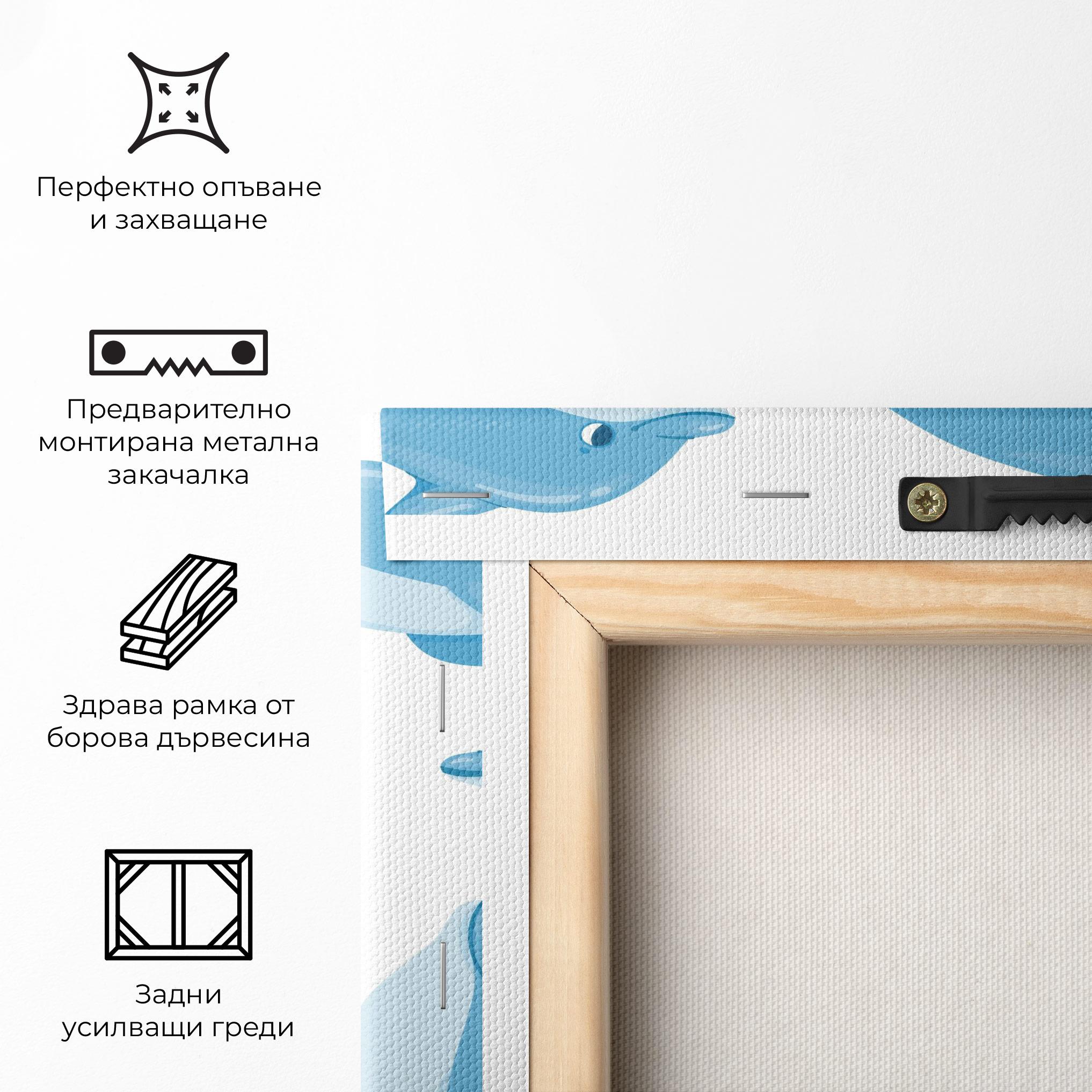 Картина на платно Dolphin mockup 5