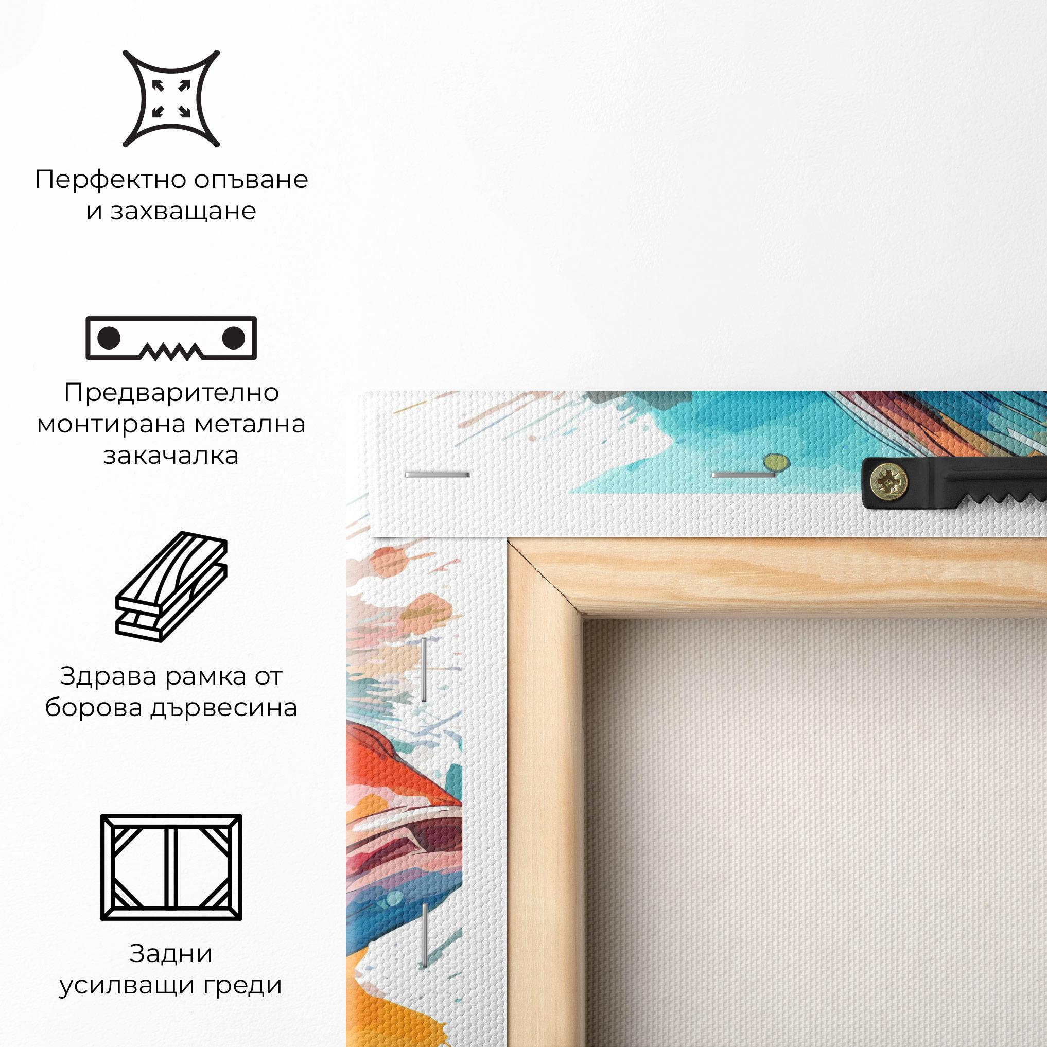 Картина на платно Watercolor Fish mockup 5