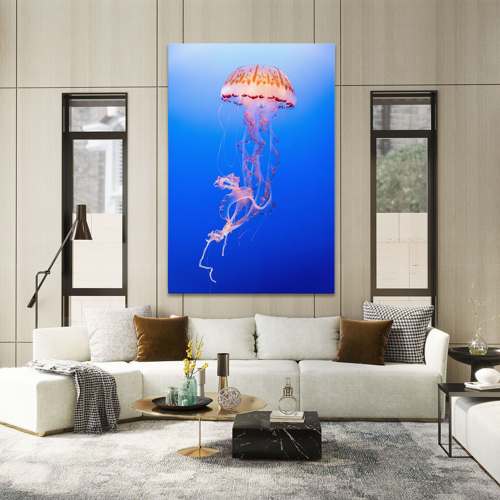 Pretty White Jellyfish mockup 2