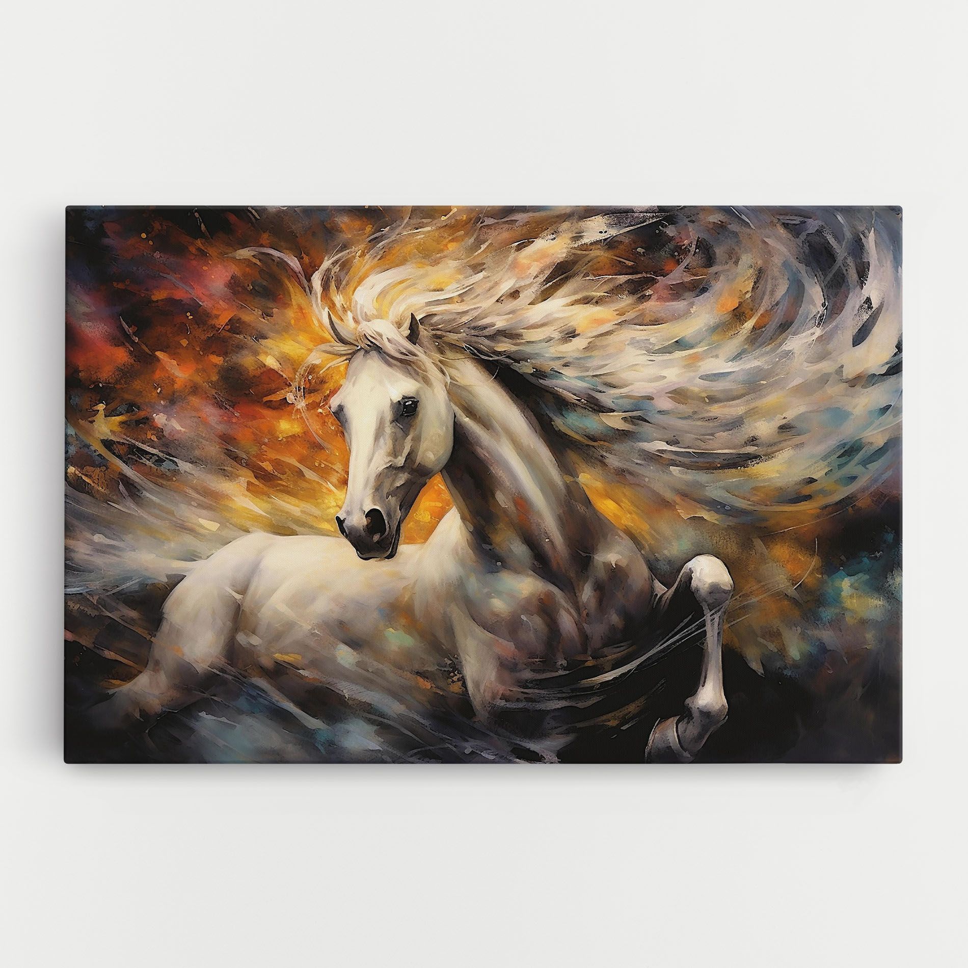 White Horse Painting mockup 0