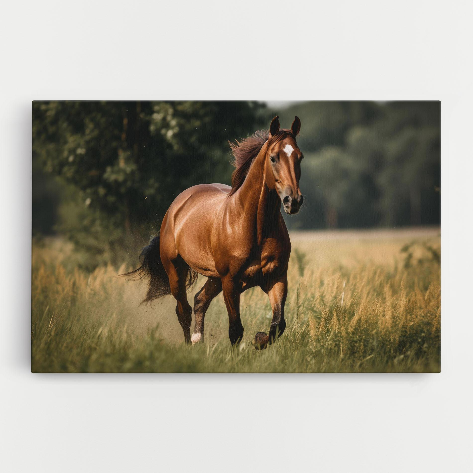 Картина на платно Wild Horse Running mockup 0