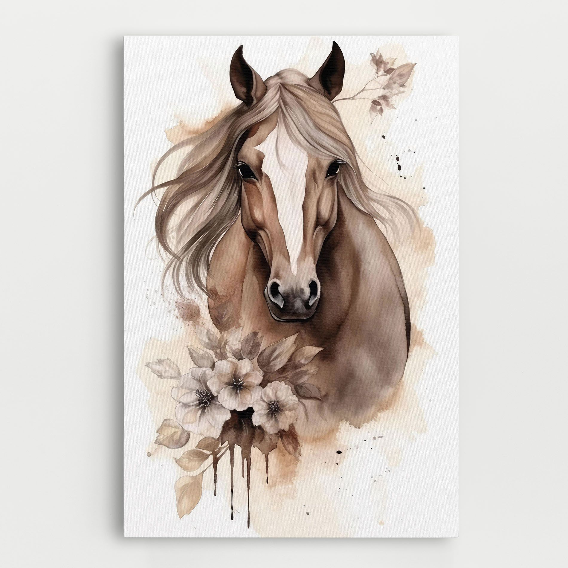 Flower Brown Horse mockup 0