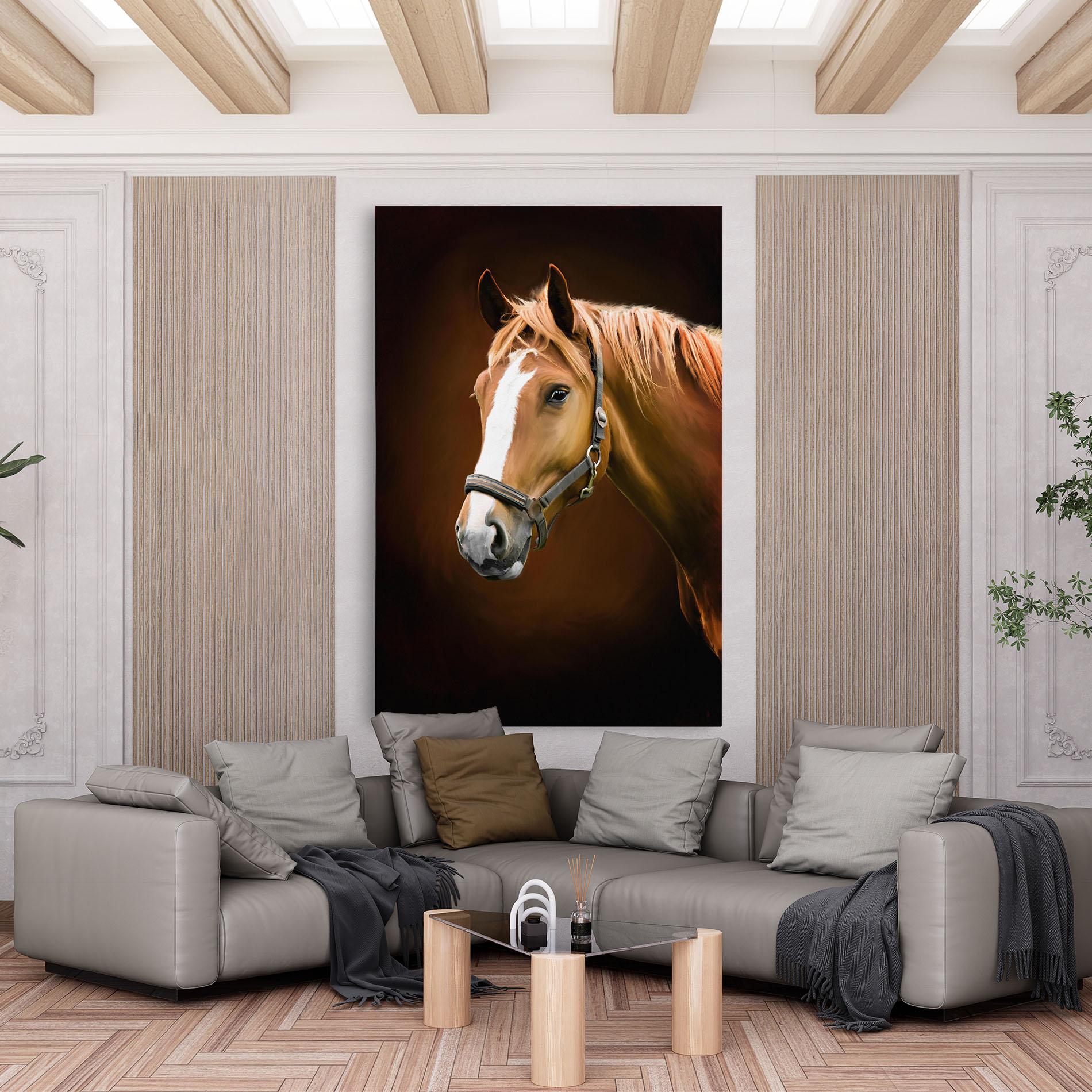 Картина на платно Digital Painted Horse mockup 6