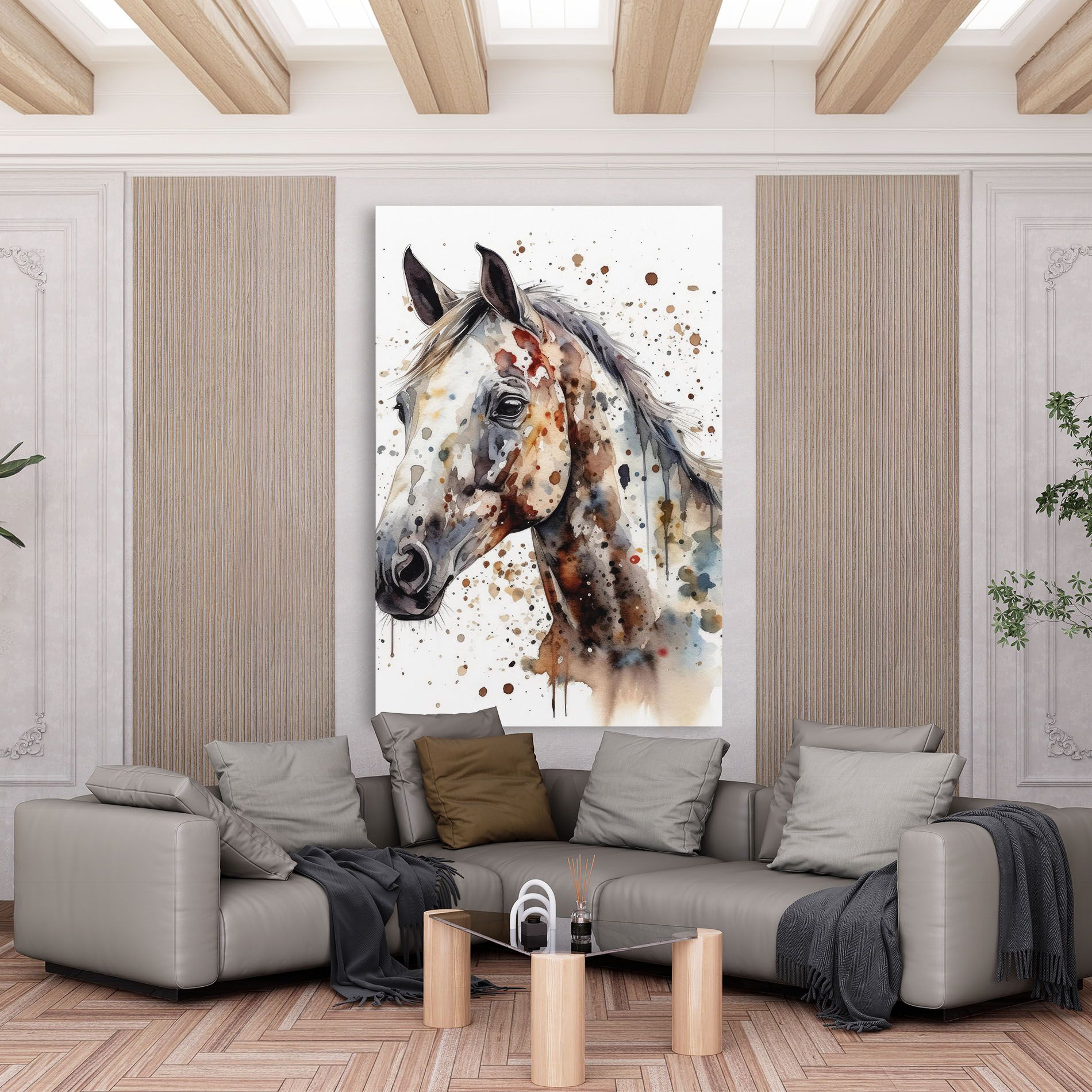 Watercolor Horse mockup 6