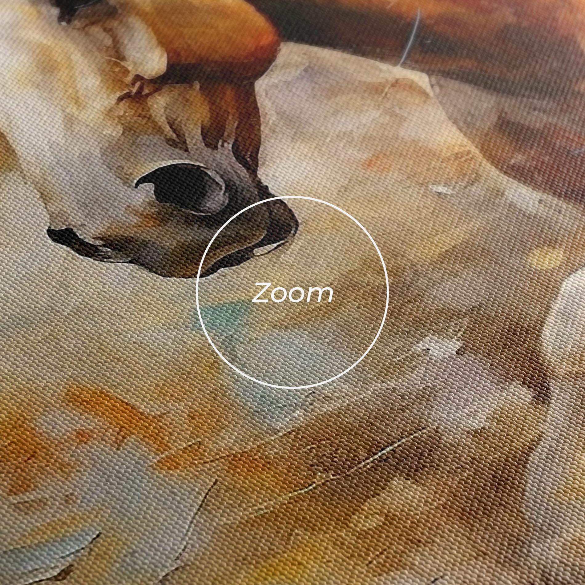 Картина на платно Brown Horse Running mockup 3