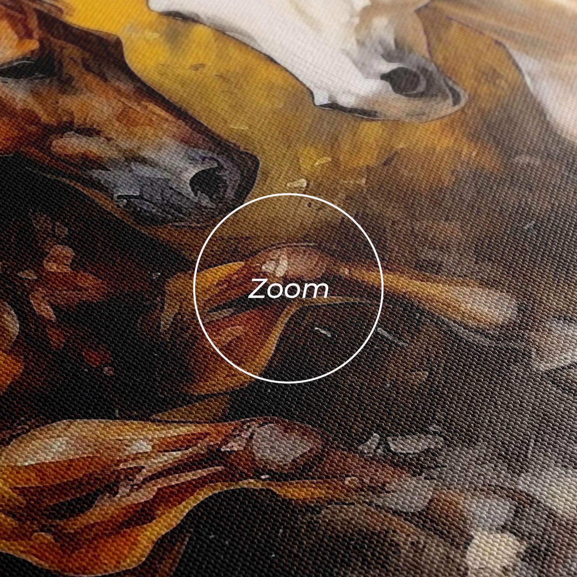 Brown White Horses mockup 3