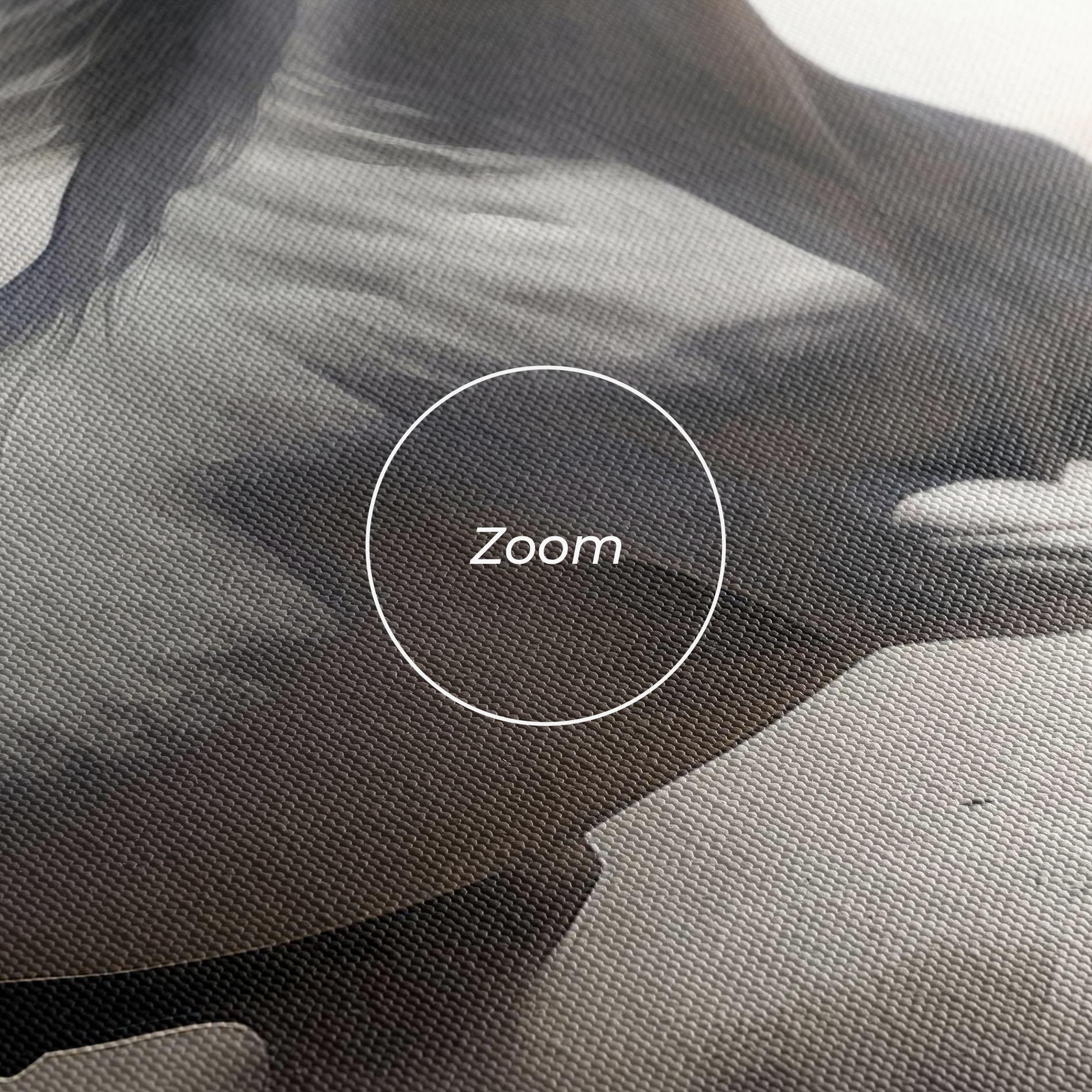 Картина на платно Light Grey Horse Galloping mockup 3