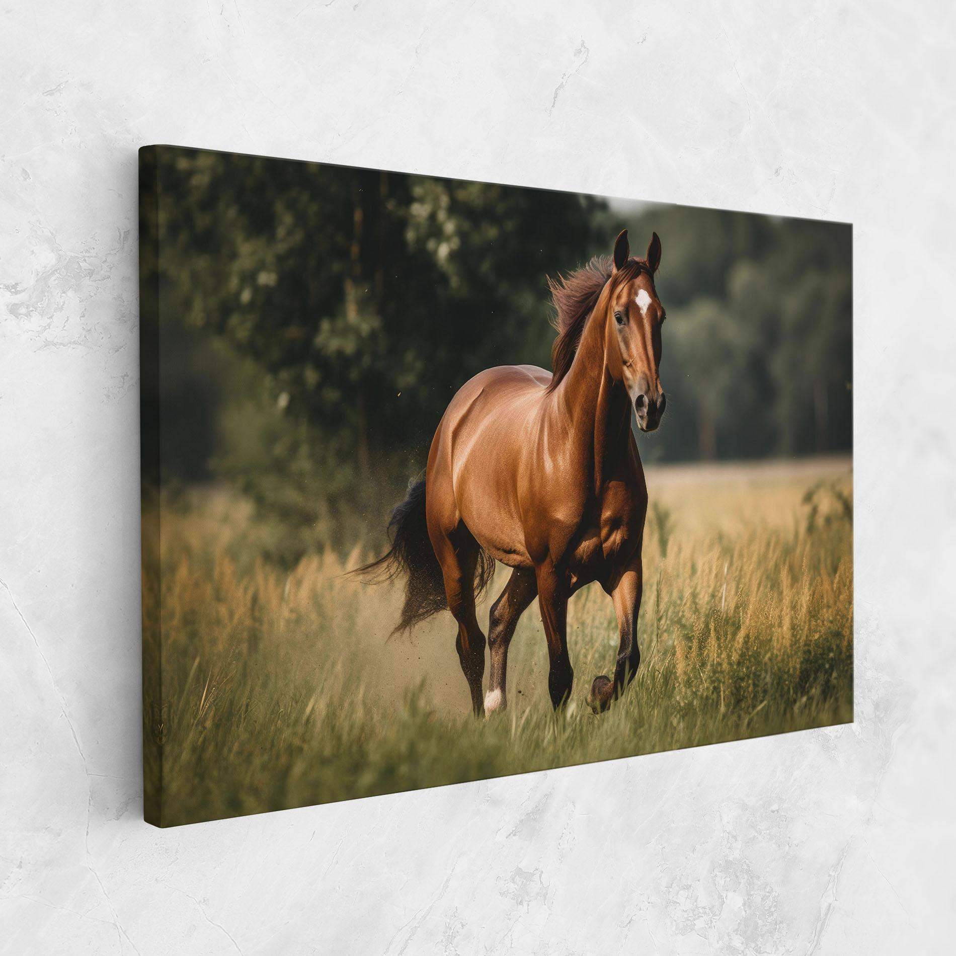 Картина на платно Wild Horse Running mockup 1