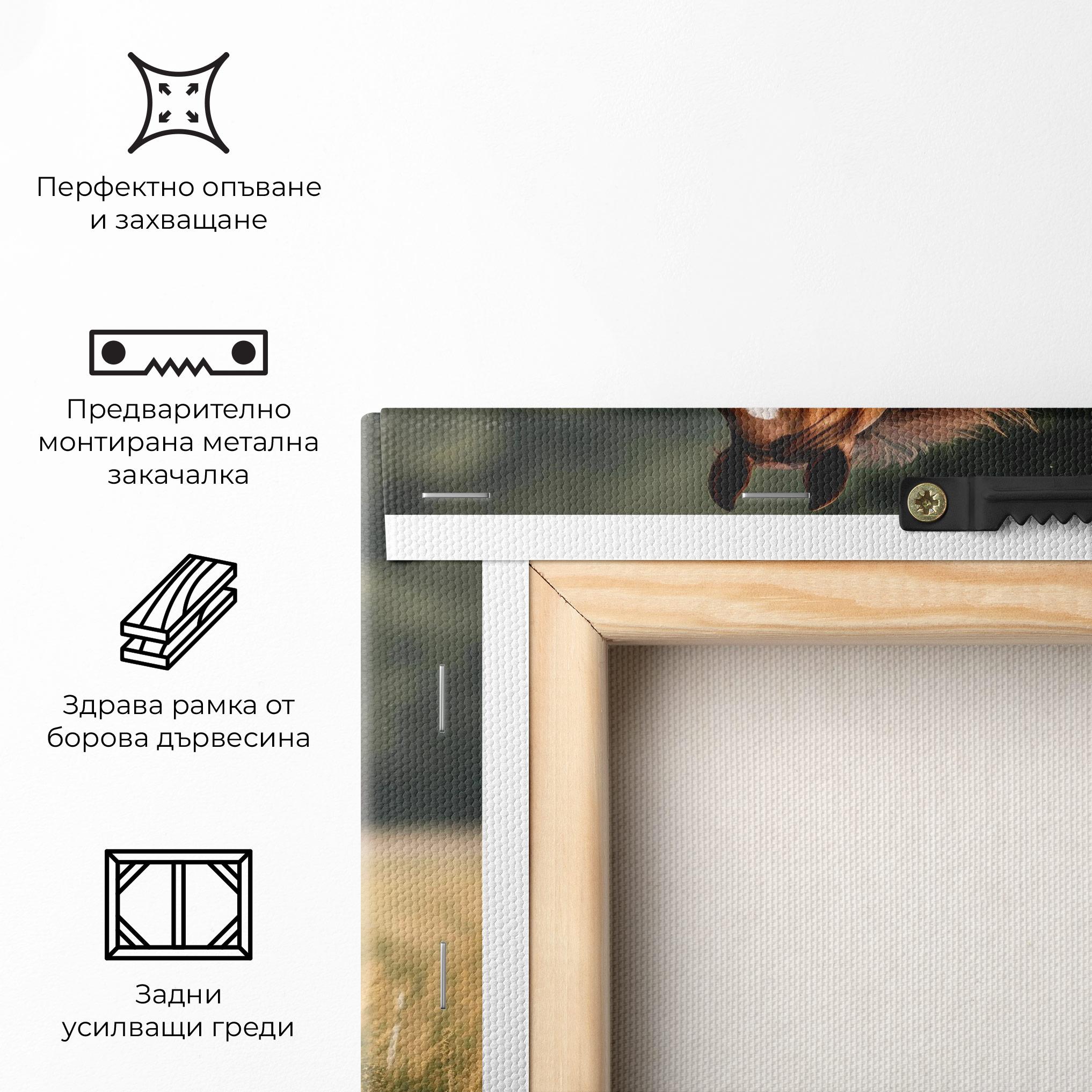 Картина на платно Wild Horse Running mockup 5