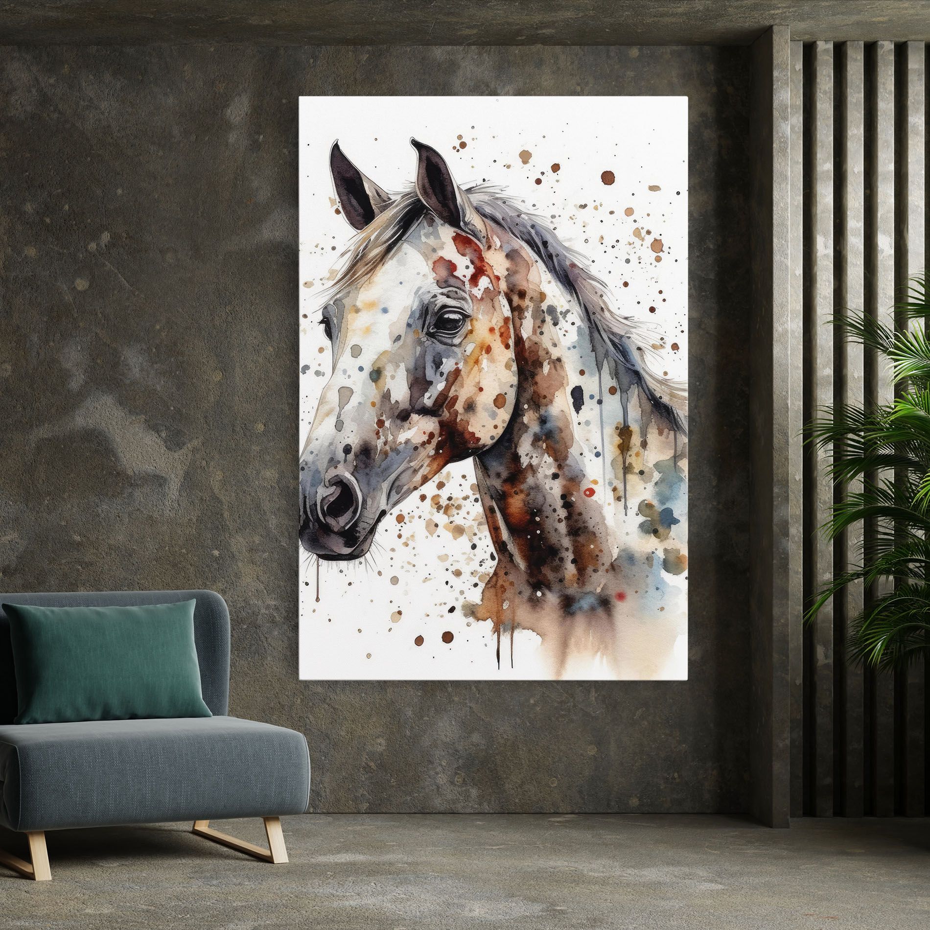 Watercolor Horse mockup 7