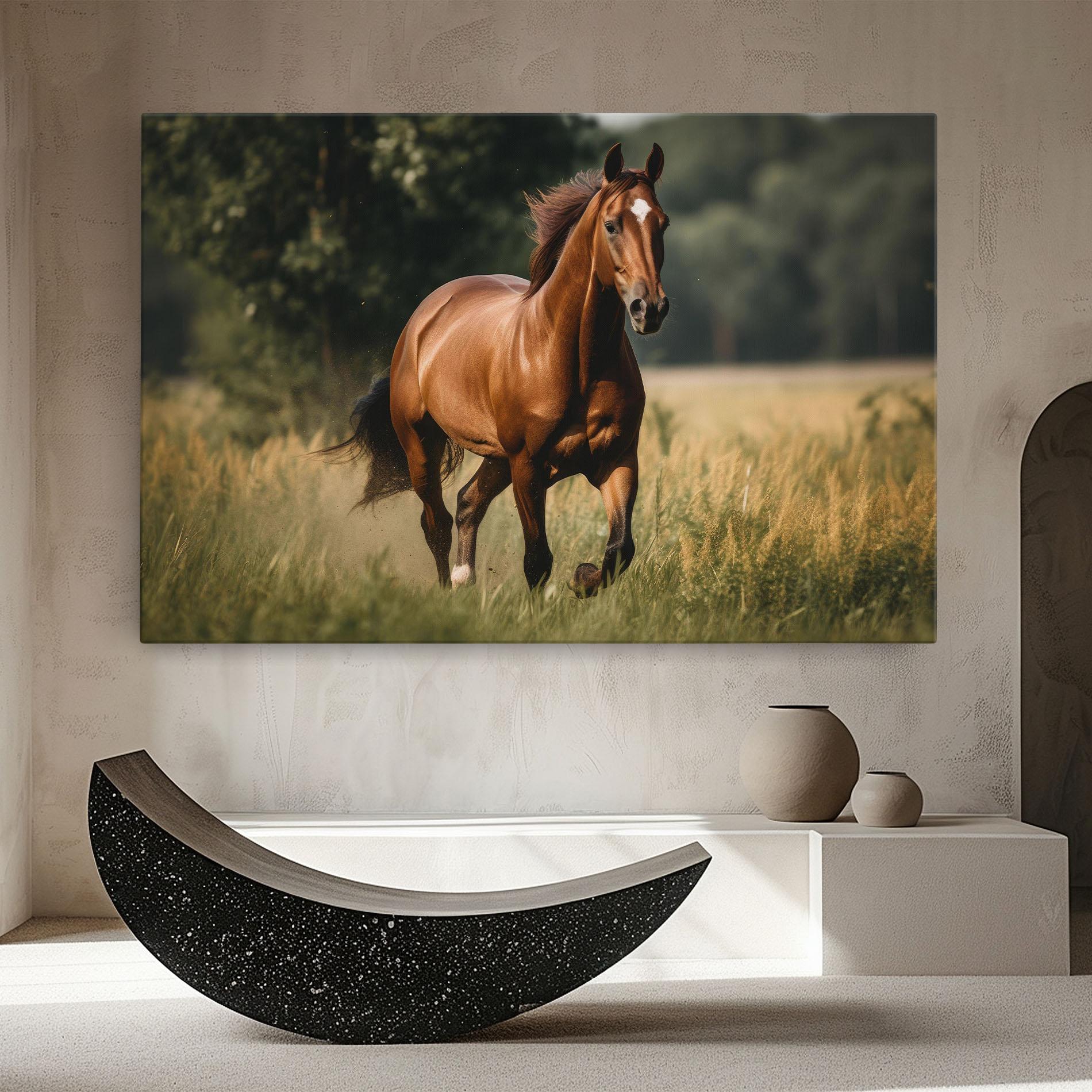 Картина на платно Wild Horse Running mockup 8