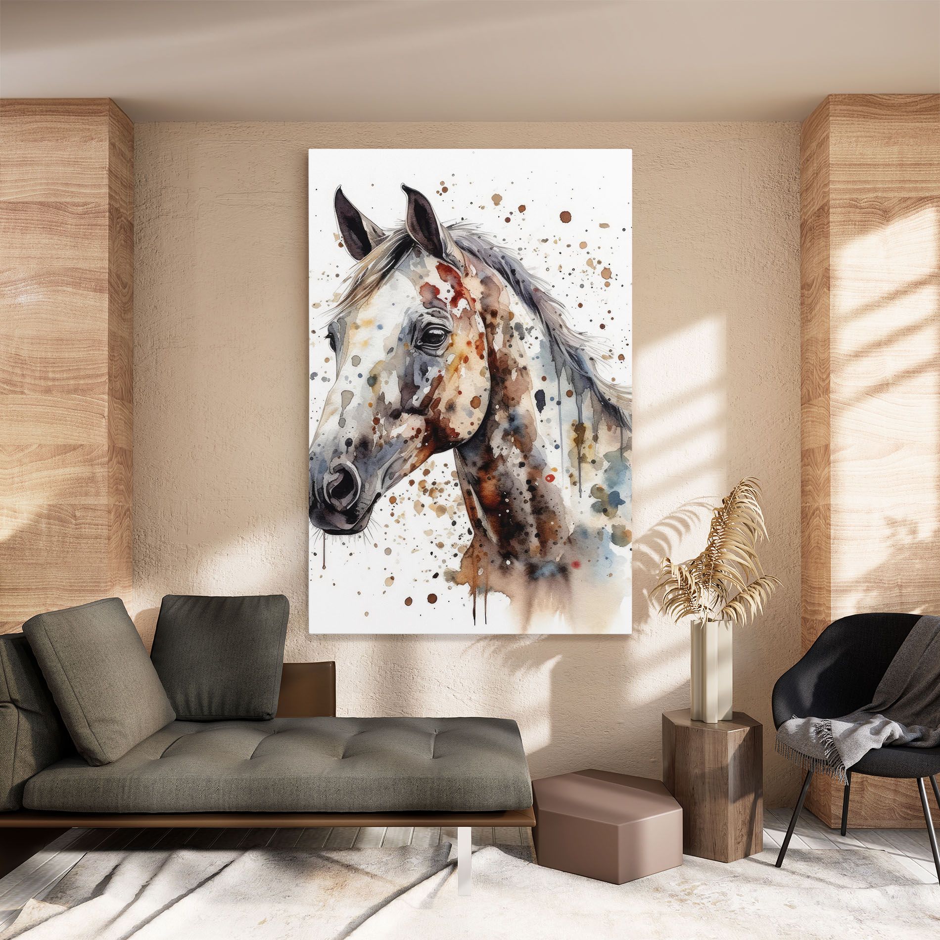 Watercolor Horse mockup 8