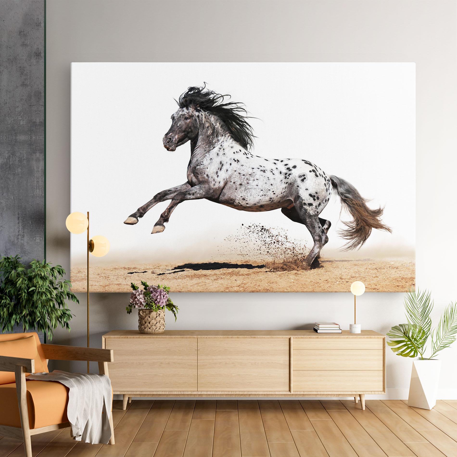 Картина на платно Appaloosa Horse Running mockup 9