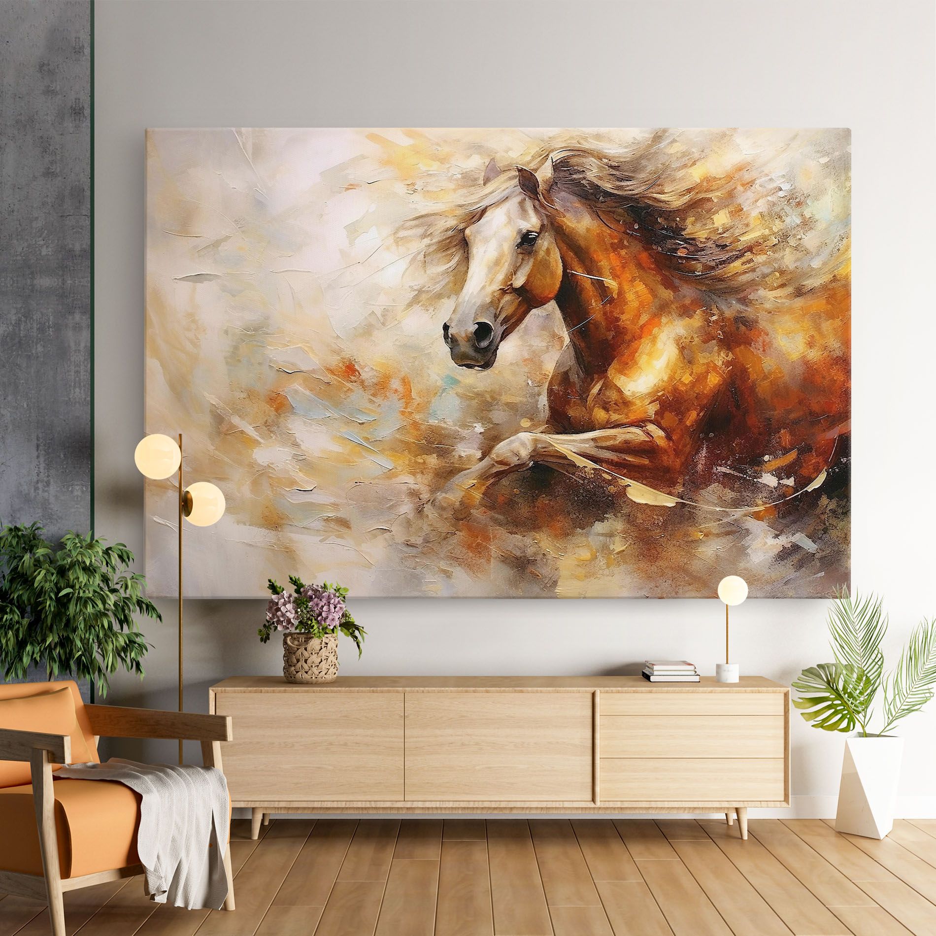 Brown Horse Running mockup 9