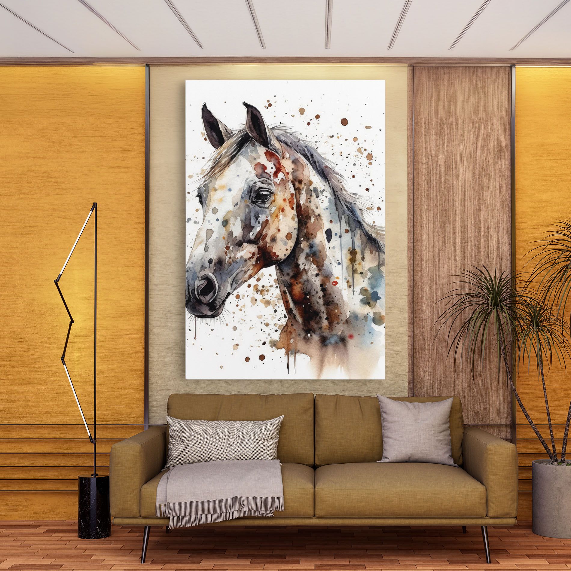 Watercolor Horse mockup 9