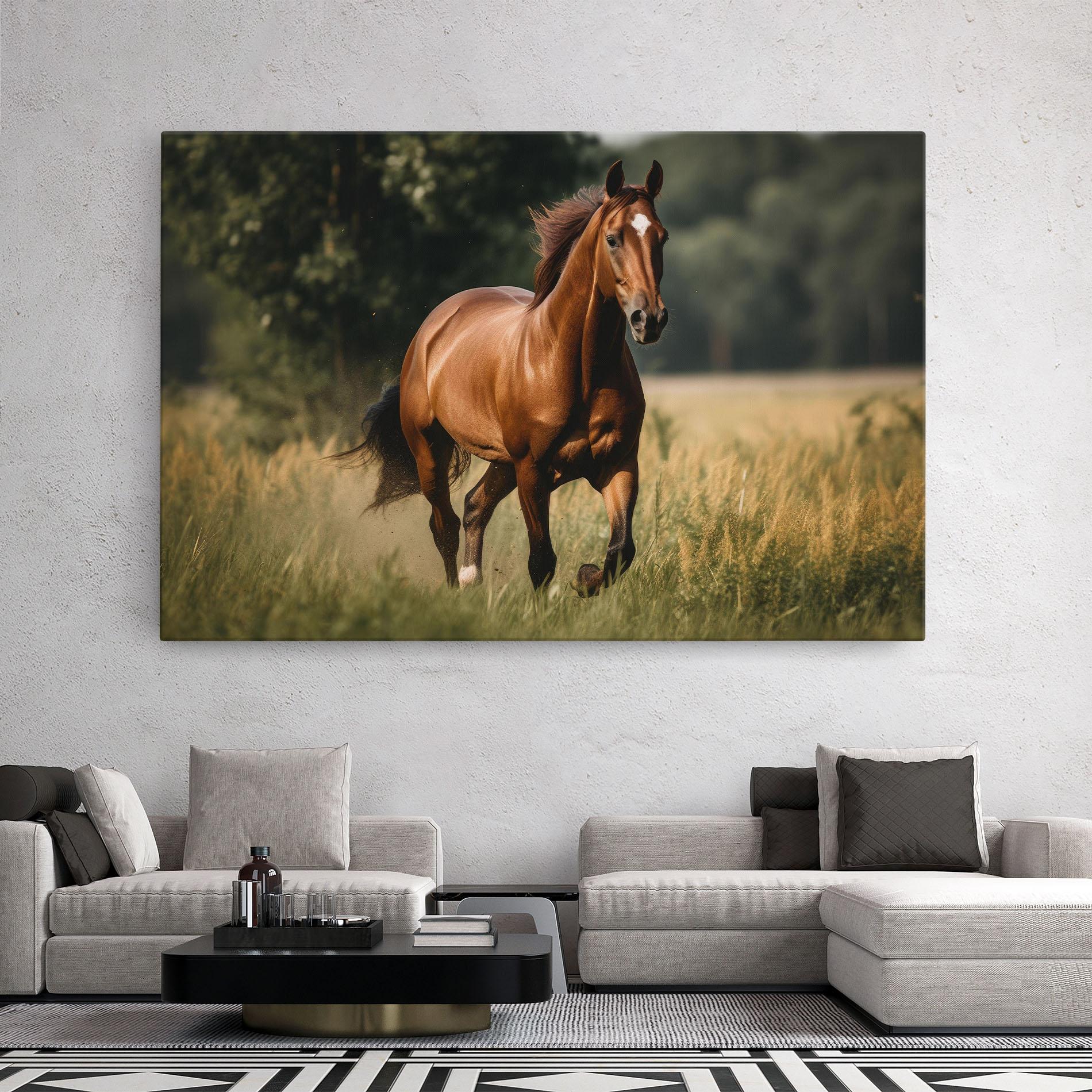 Картина на платно Wild Horse Running mockup 2