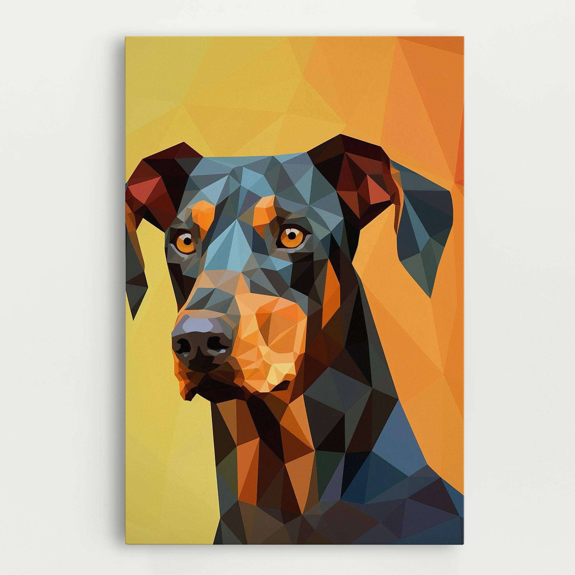 Картина на платно Digital Art Dog mockup 0