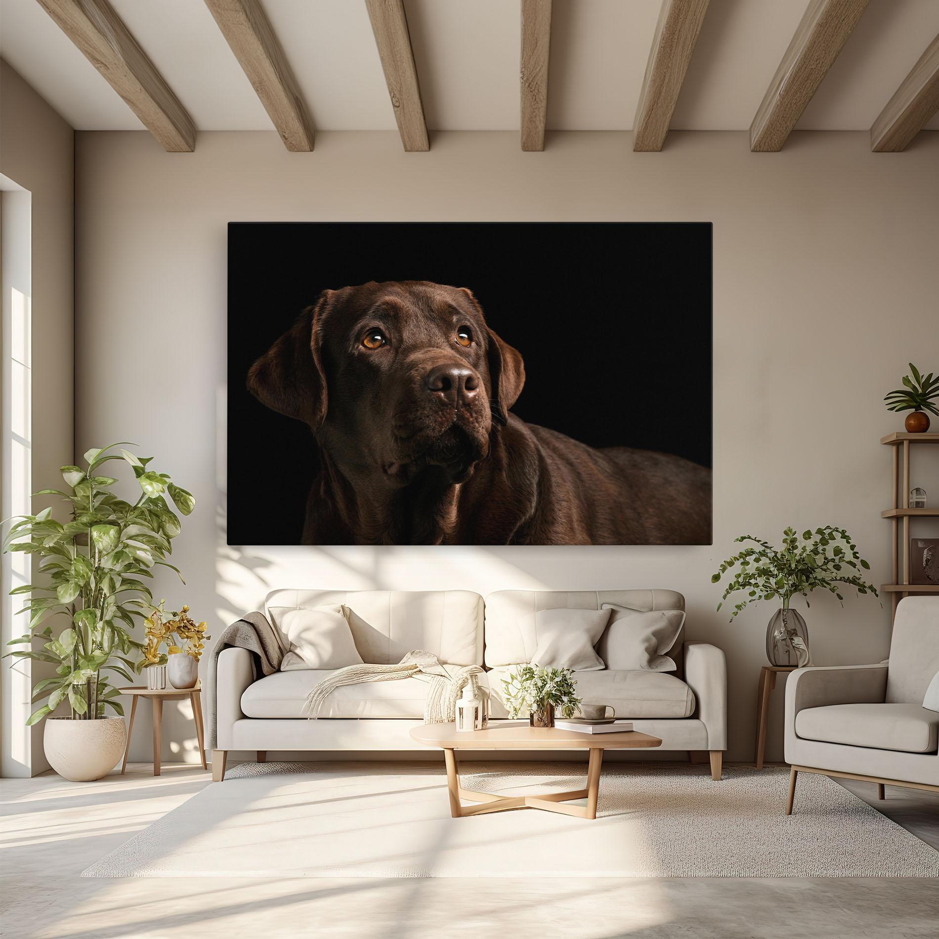Картина на платно Brown Labrador mockup 6