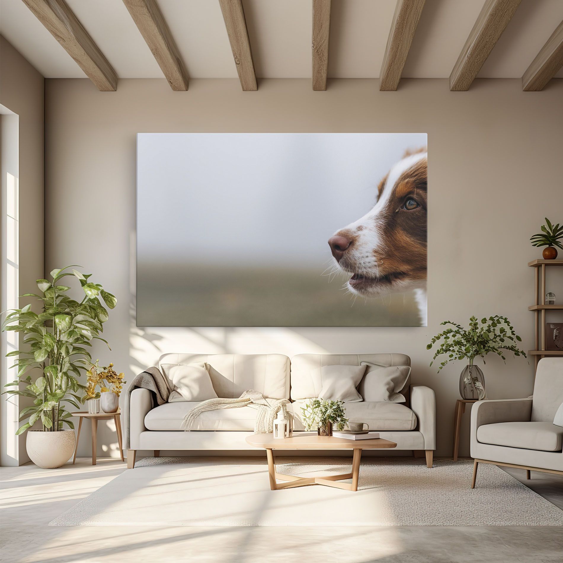 Brown White Dog mockup 6