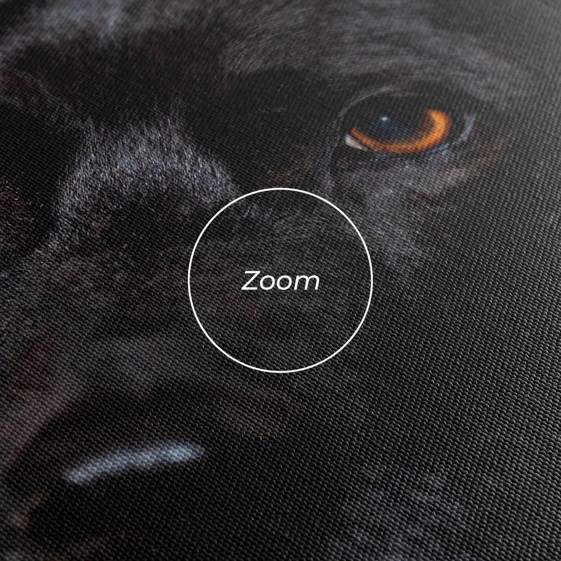 Картина на платно Black Dog Portrait mockup 3