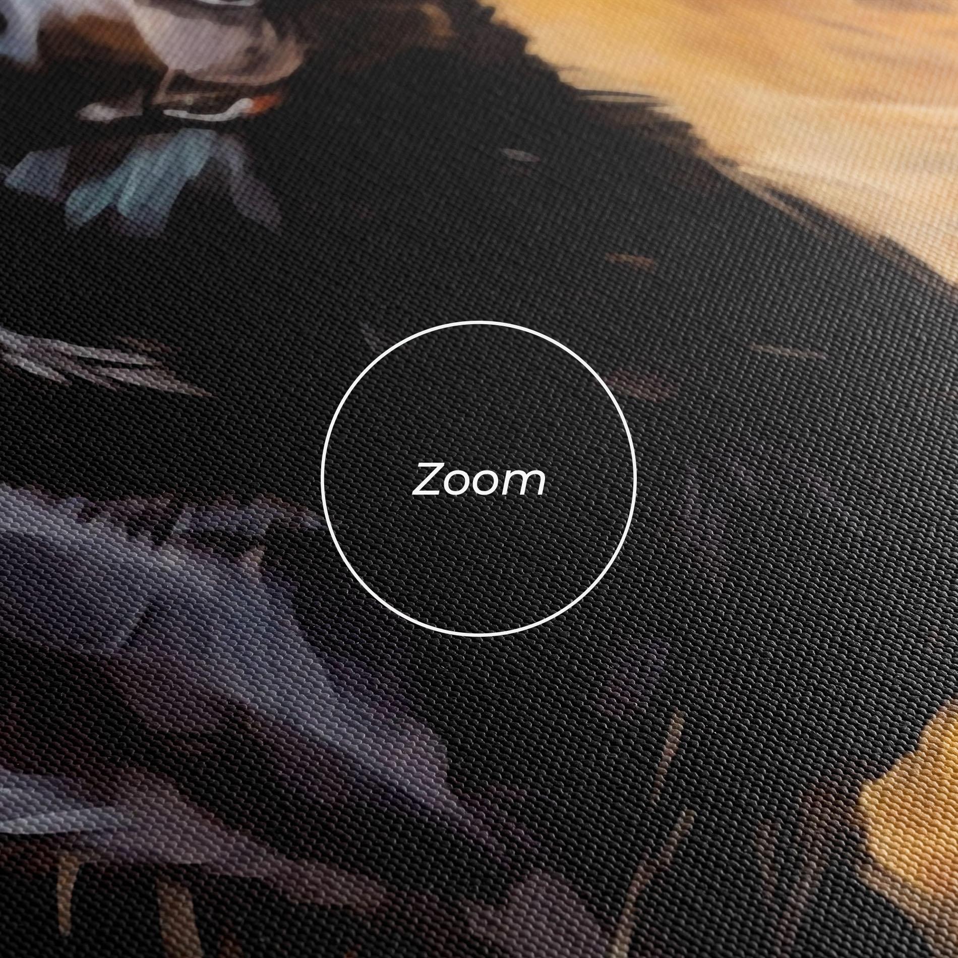 Картина на платно Black Pretty Dog mockup 3