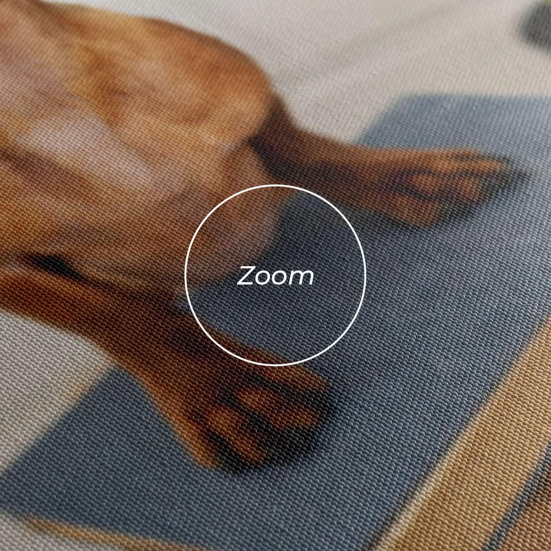 Картина на платно Books Cute Dog mockup 3