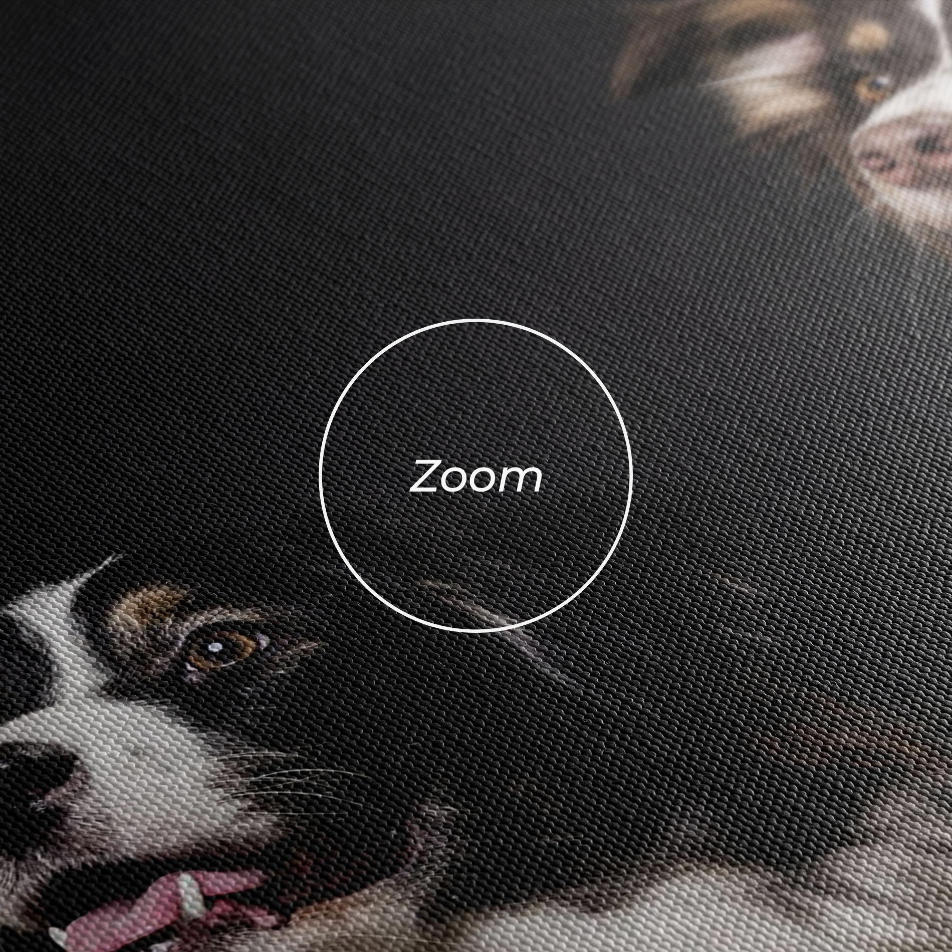 Картина на платно Cute Dogs Standing mockup 3