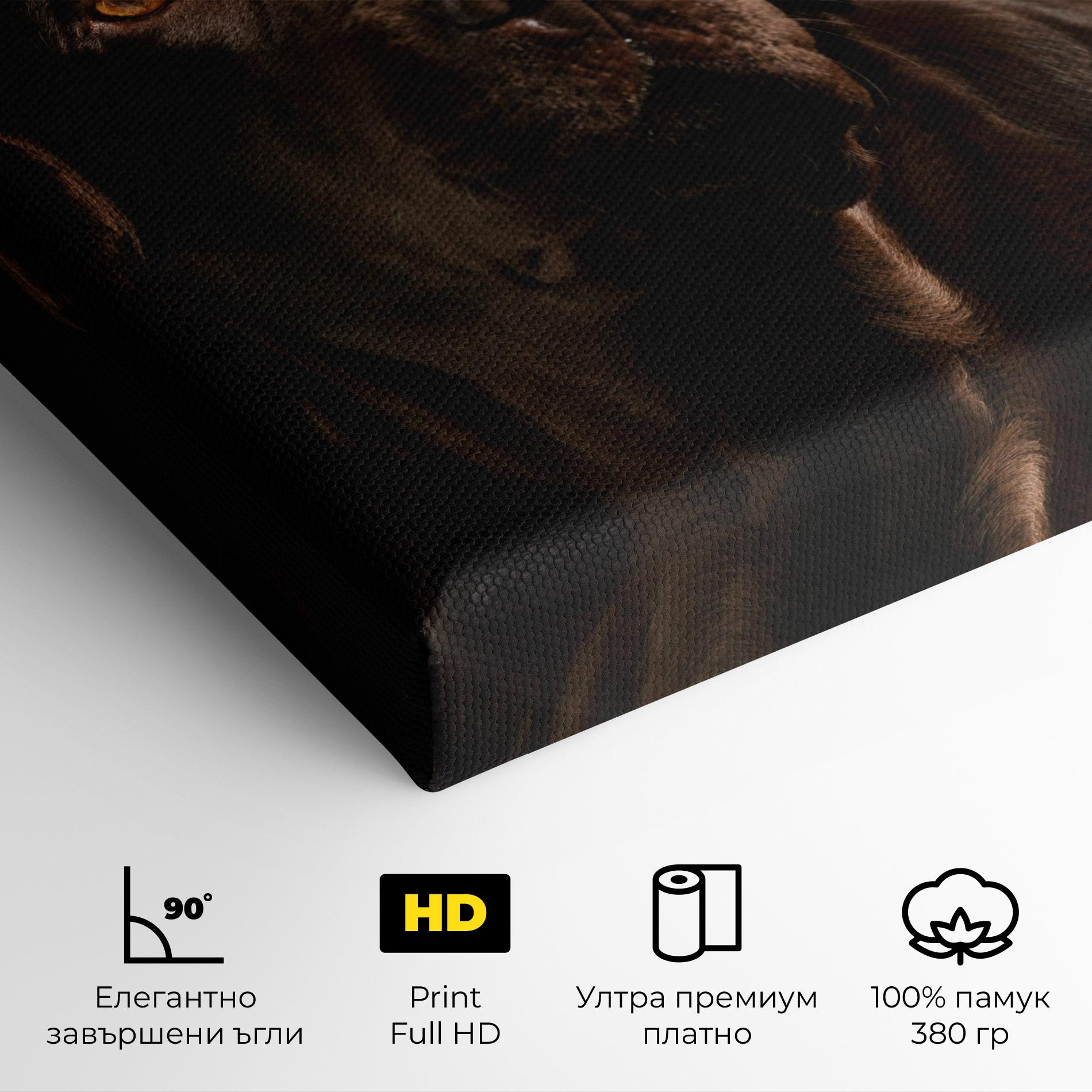 Картина на платно Brown Labrador mockup 4
