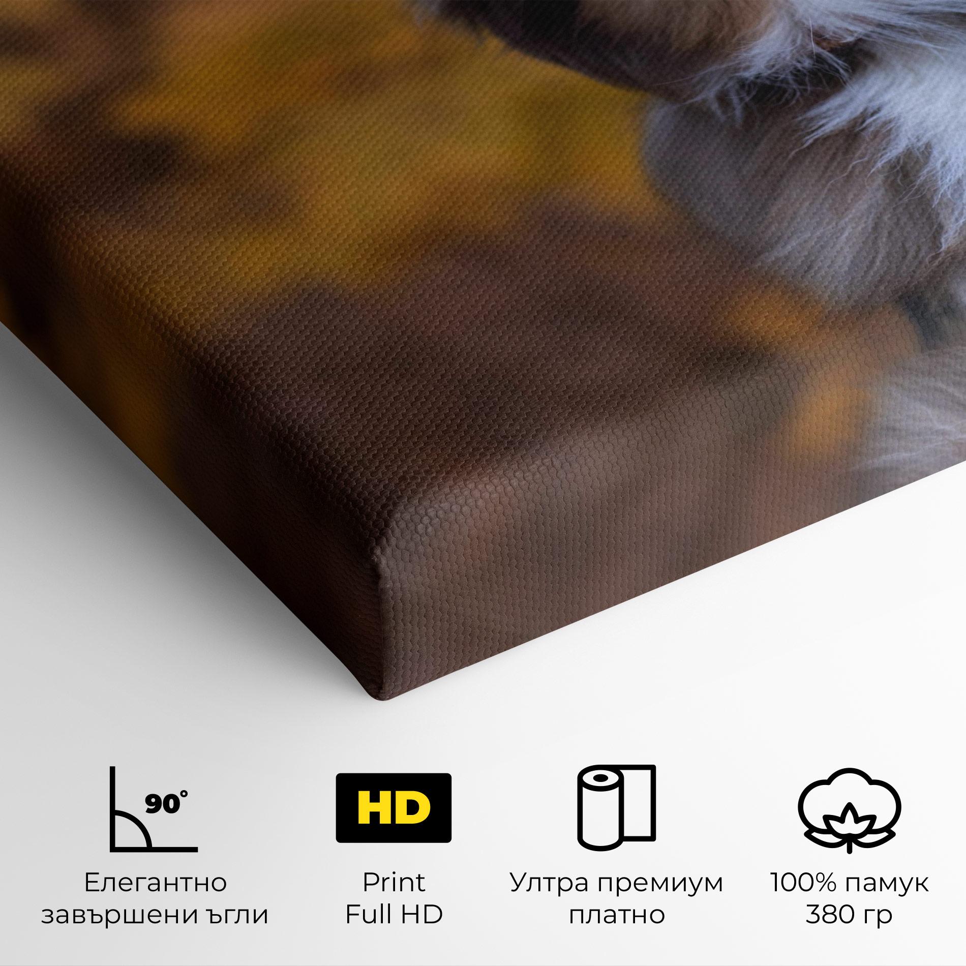 Картина на платно Coffee Brown Dog mockup 4