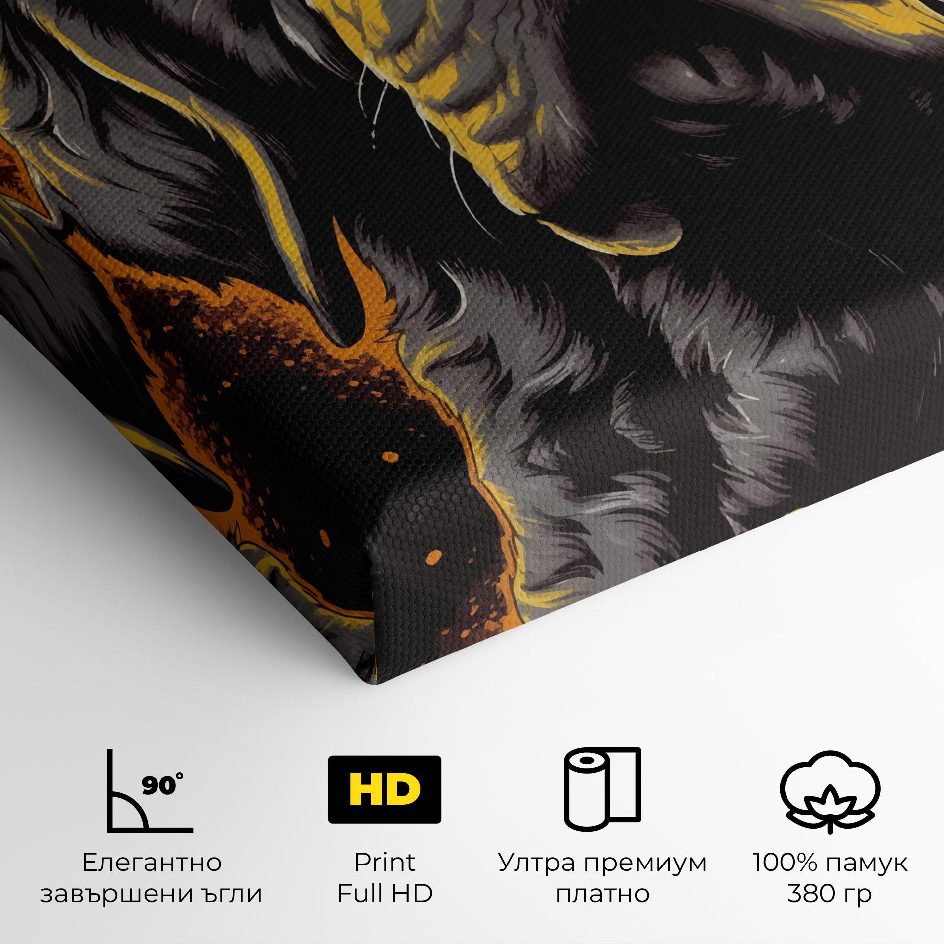 Картина на платно Coolest Dog mockup 4