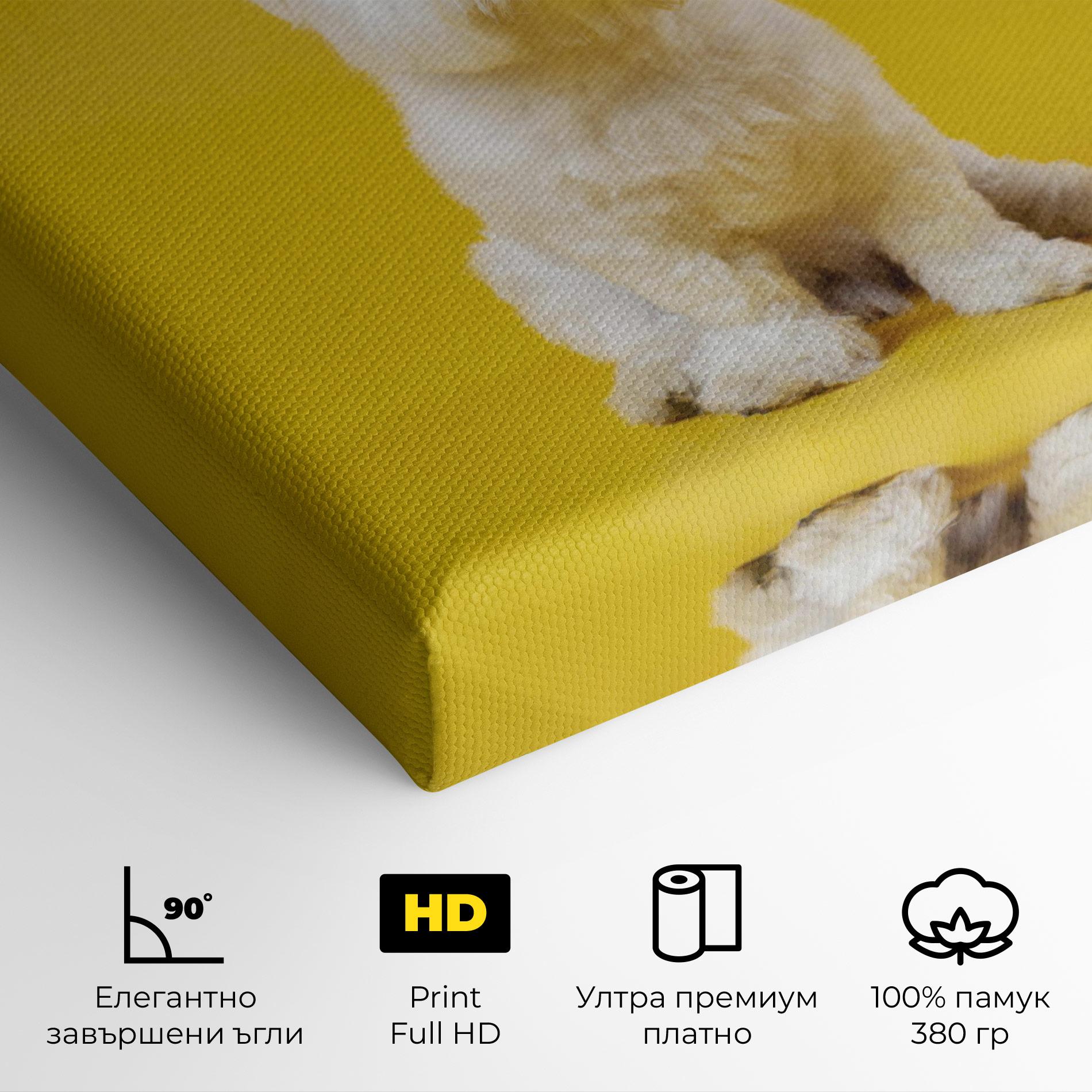 Картина на платно Cute Little Dog mockup 4