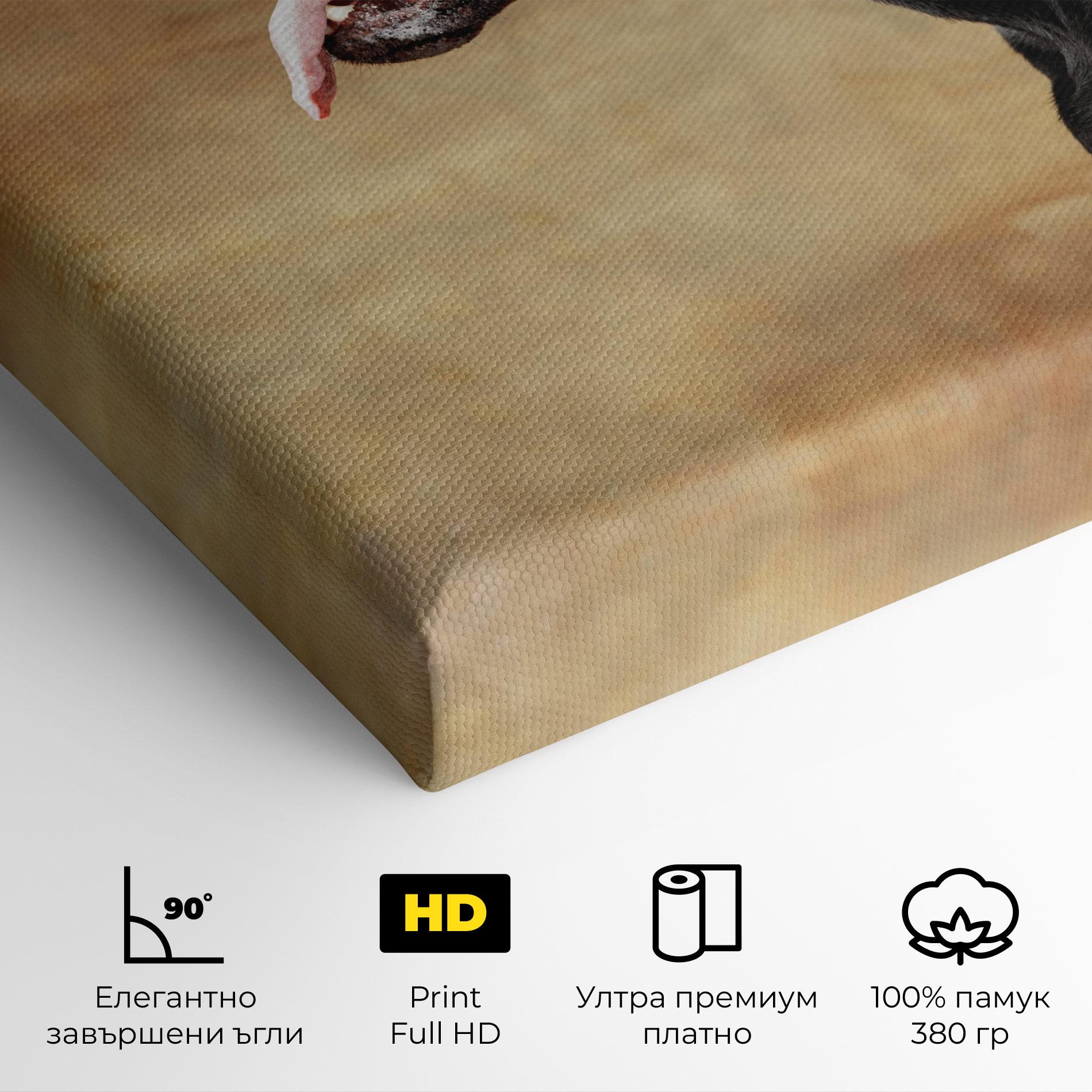 Картина на платно Doberman Pinscher mockup 4