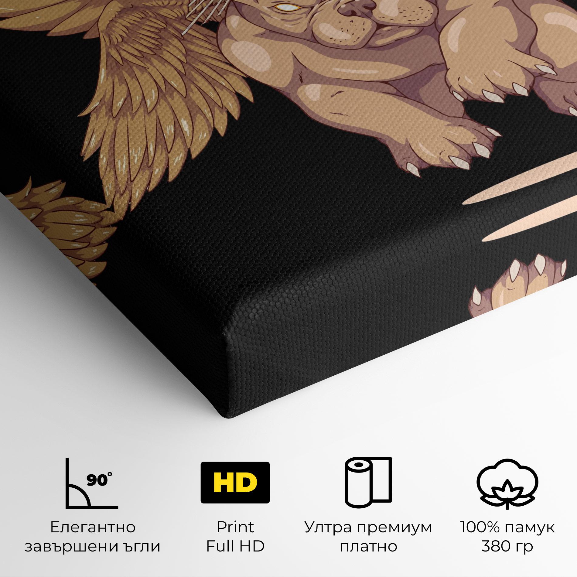 Картина на платно Doggo mockup 4