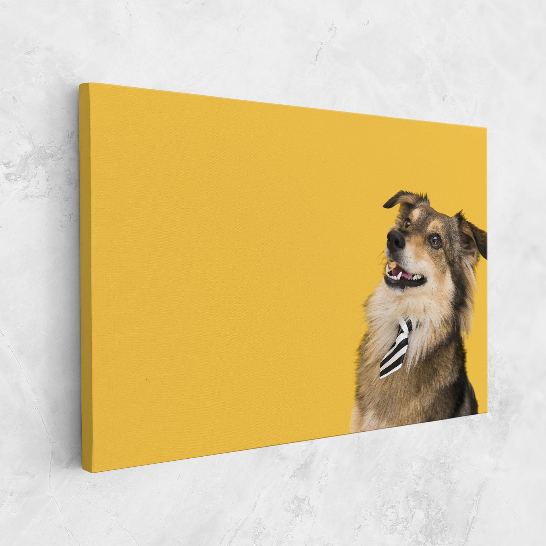 Картина на платно Cute Smiling Dog mockup 1