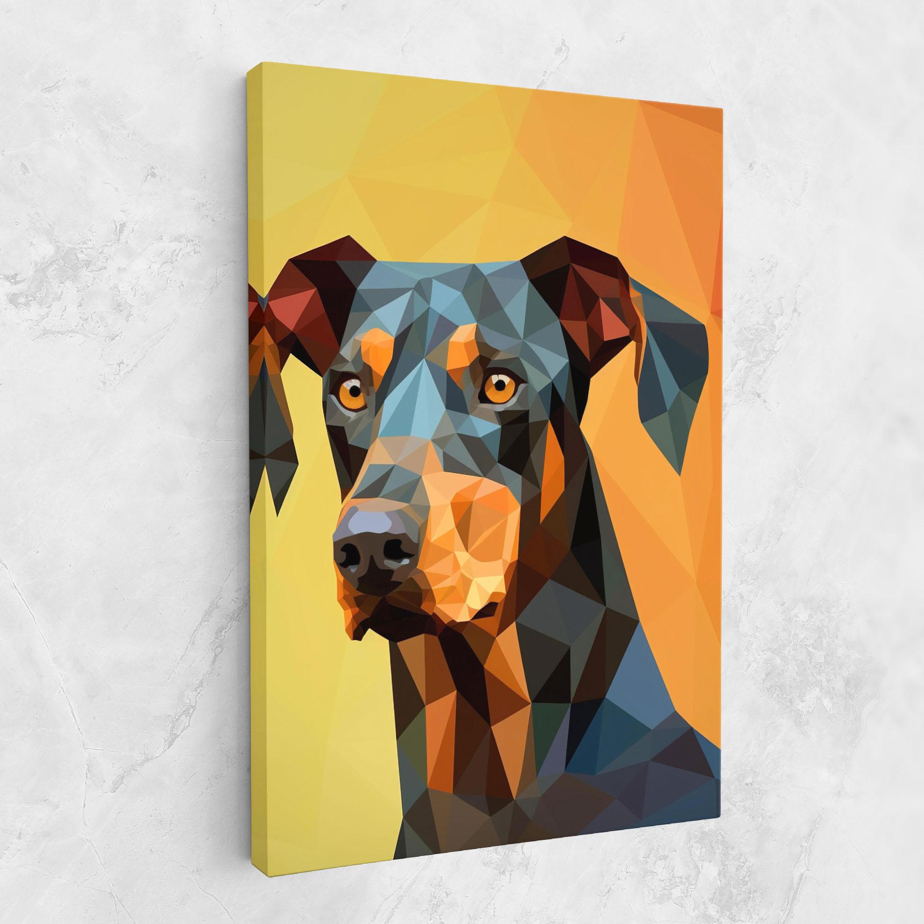 Картина на платно Digital Art Dog mockup 1