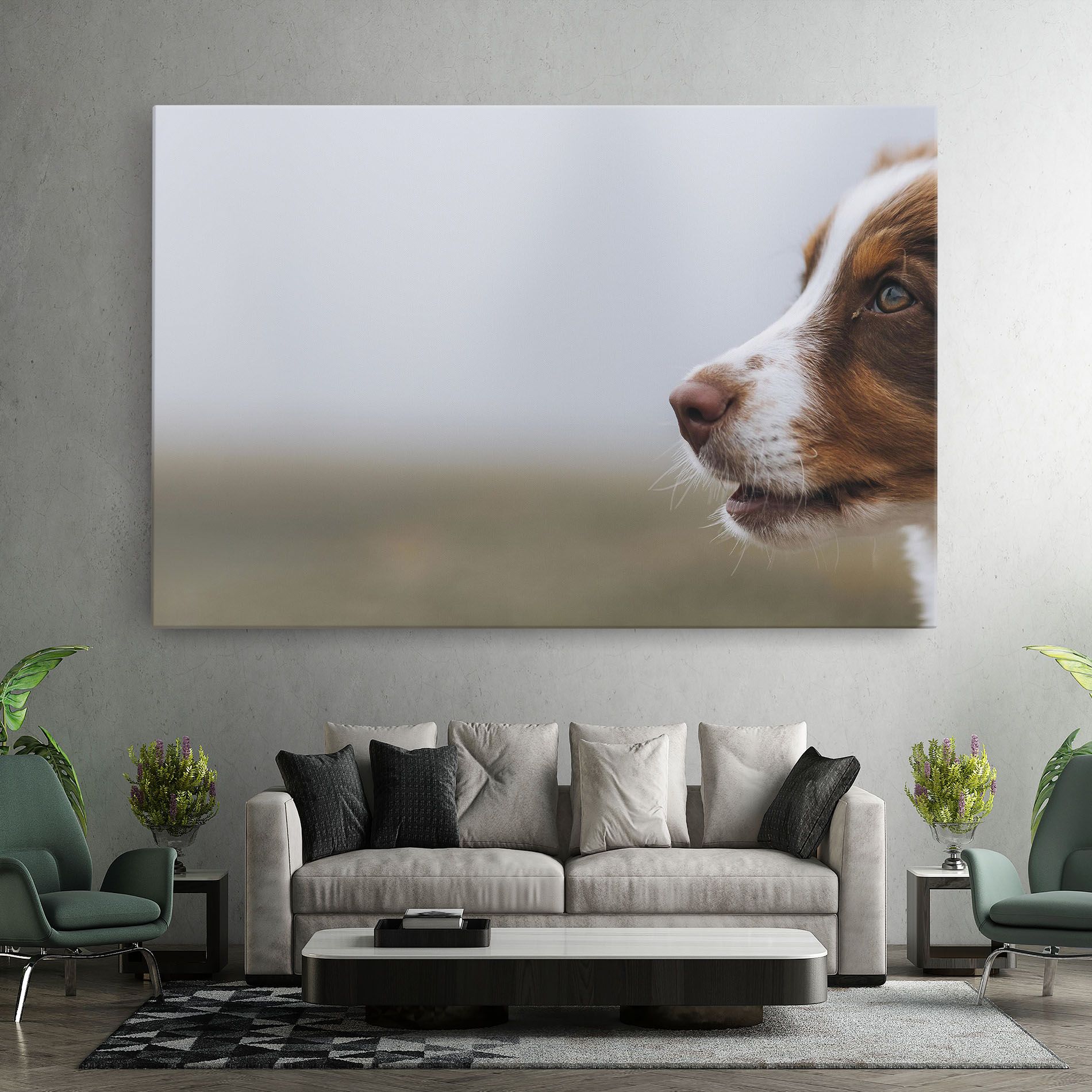 Brown White Dog mockup 7