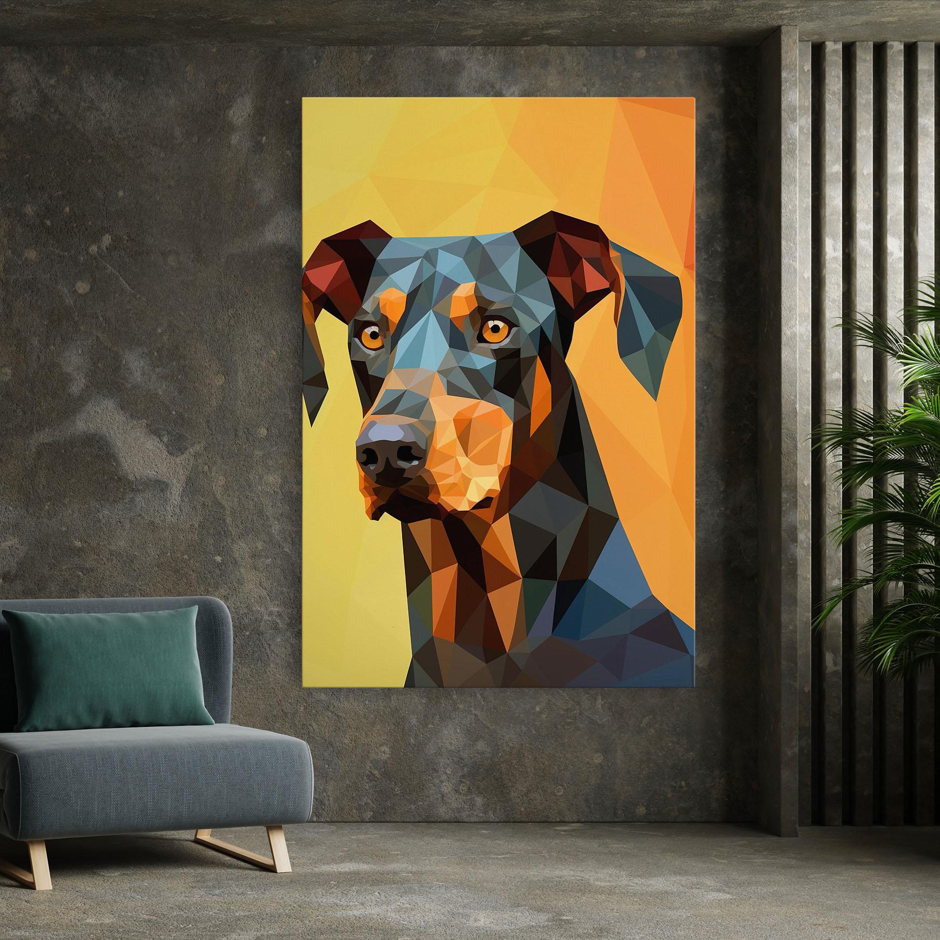 Картина на платно Digital Art Dog mockup 7