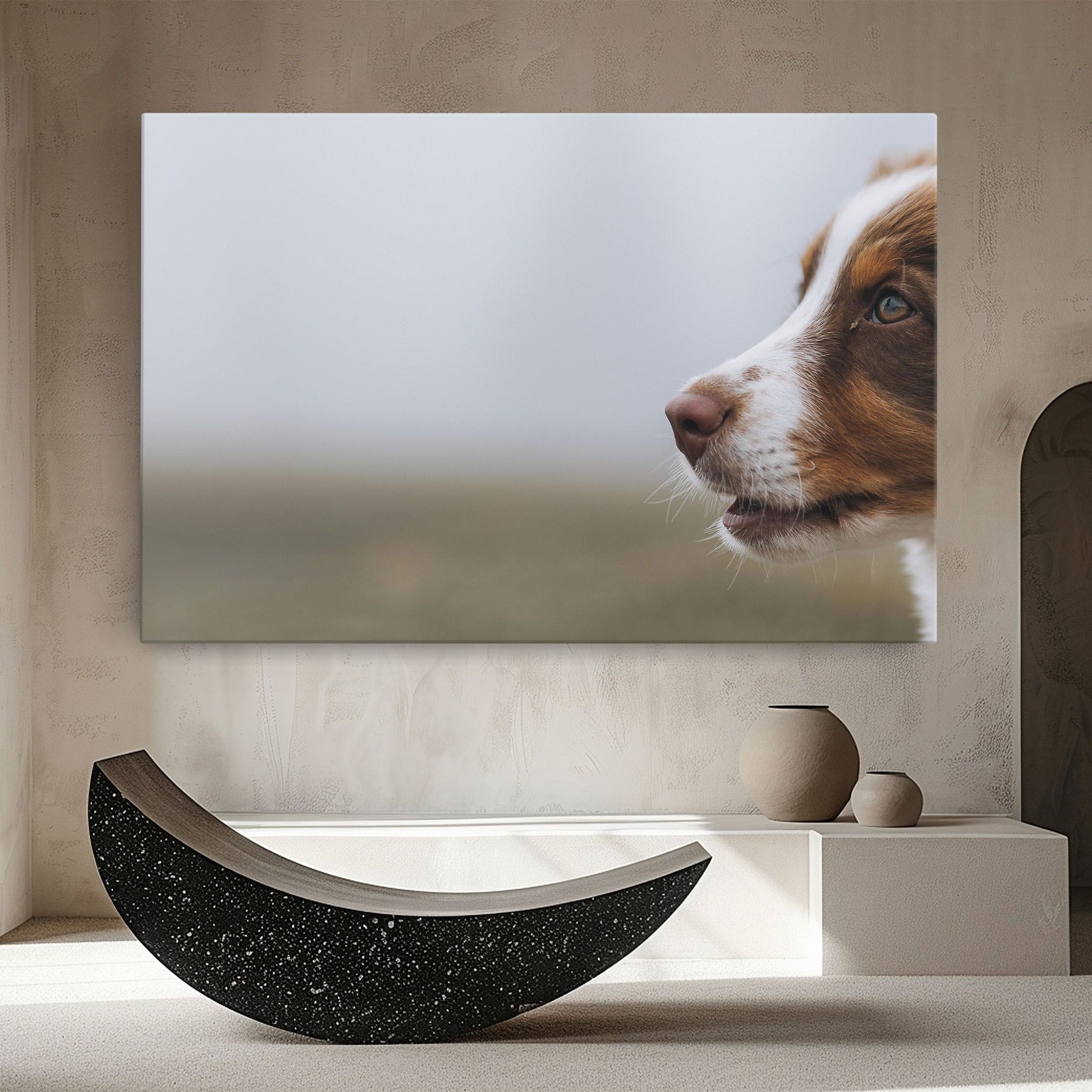 Brown White Dog mockup 8