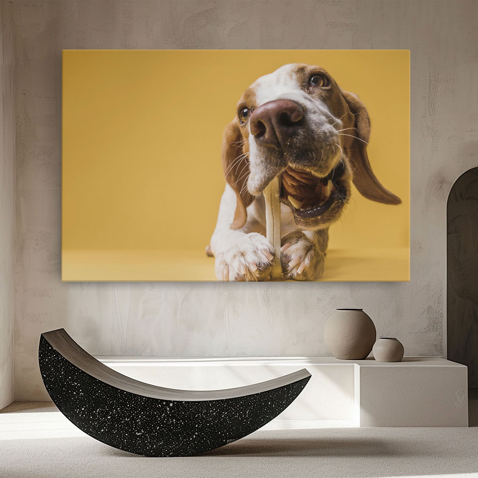 Dog Eating Bone mockup 8