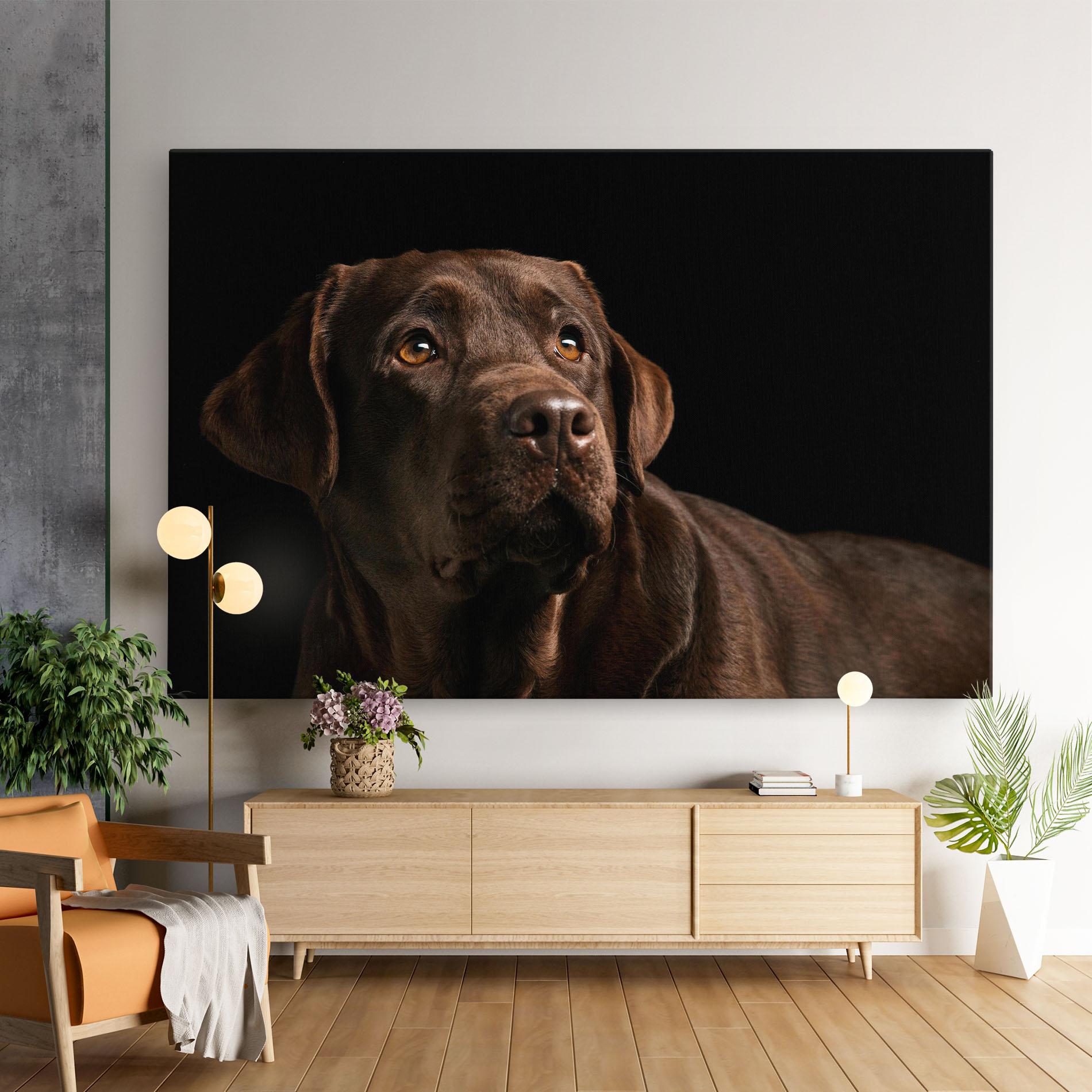 Картина на платно Brown Labrador mockup 9