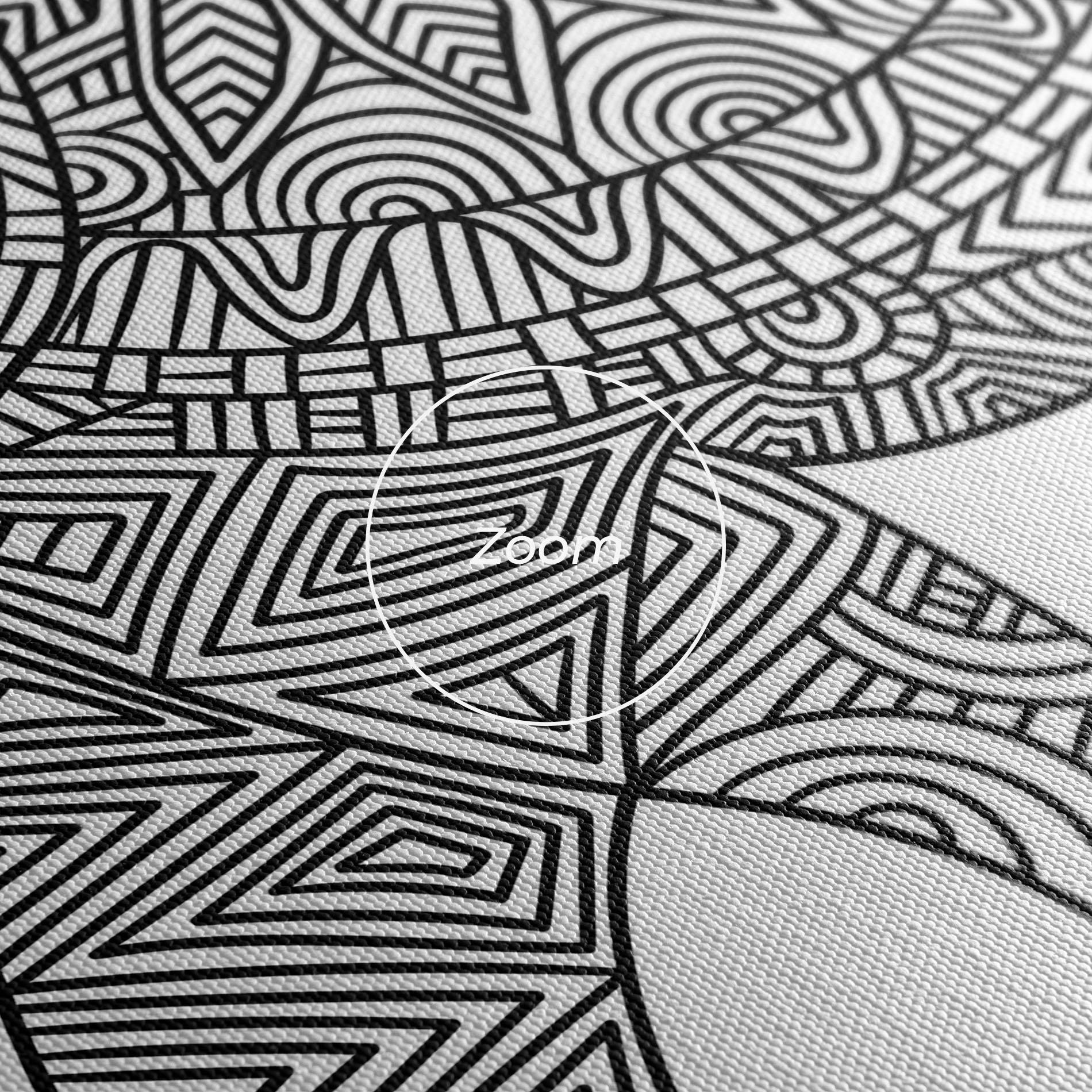 Картина на платно Elephant Mandala mockup 3