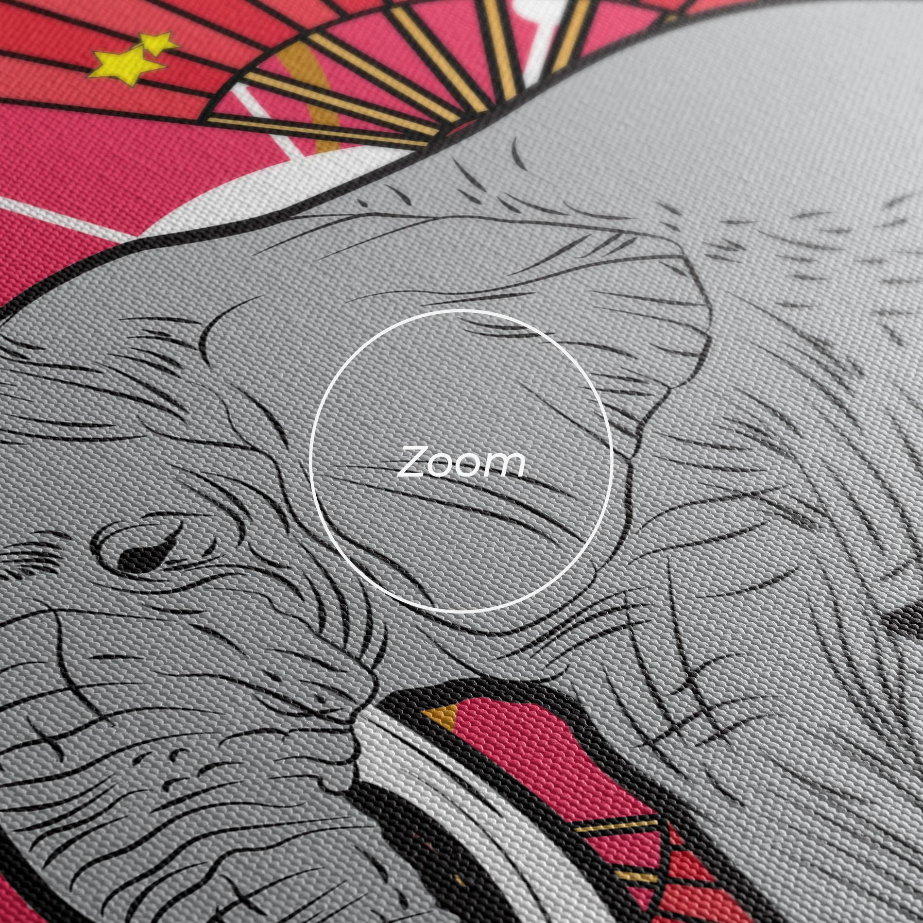 Картина на платно Elephant On Pink mockup 3