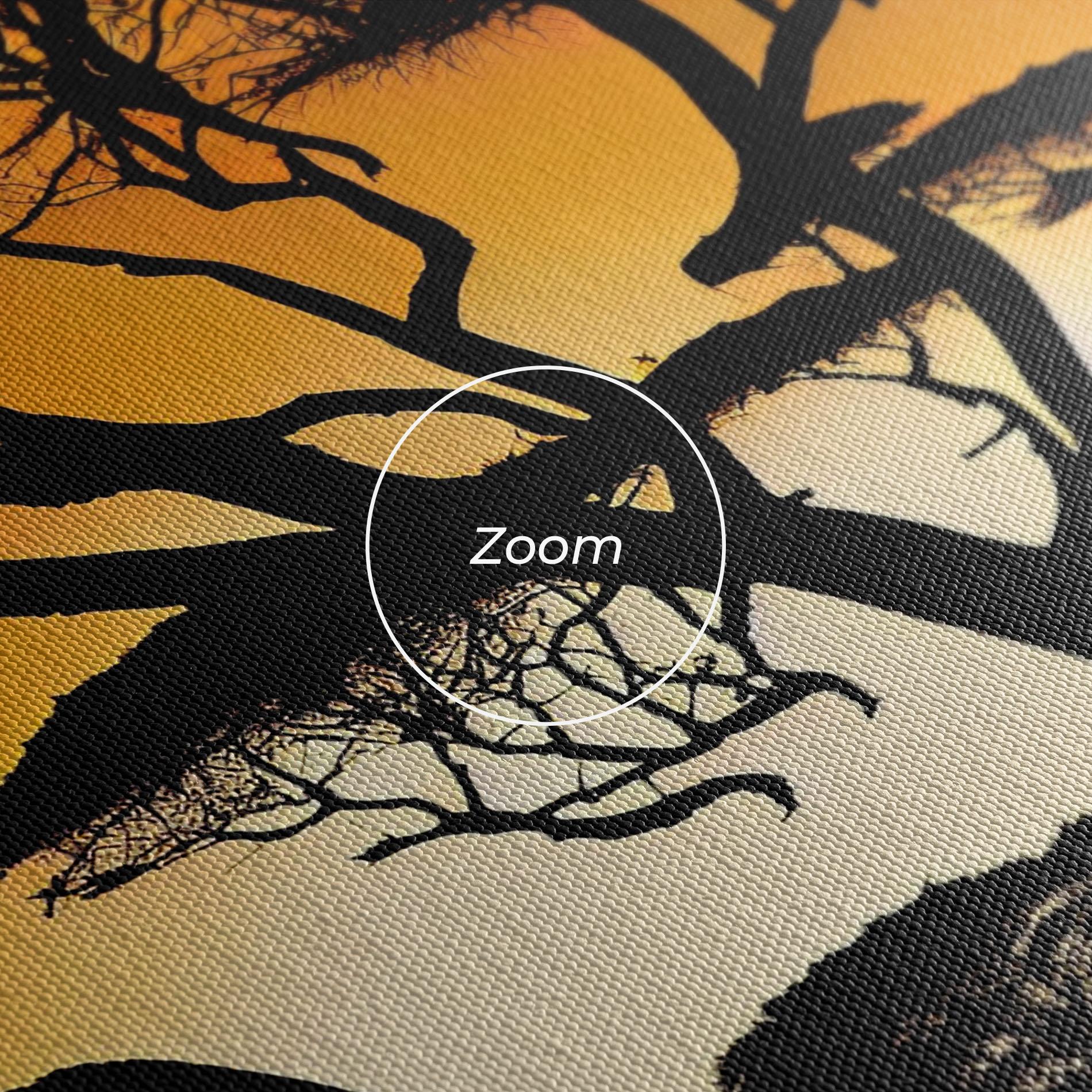 Картина на платно Sunset Silhouette mockup 3